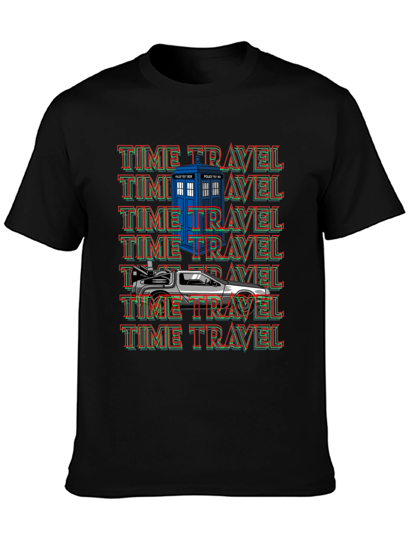 Time Travel T-Shirt: Doctor Who & DeLorean