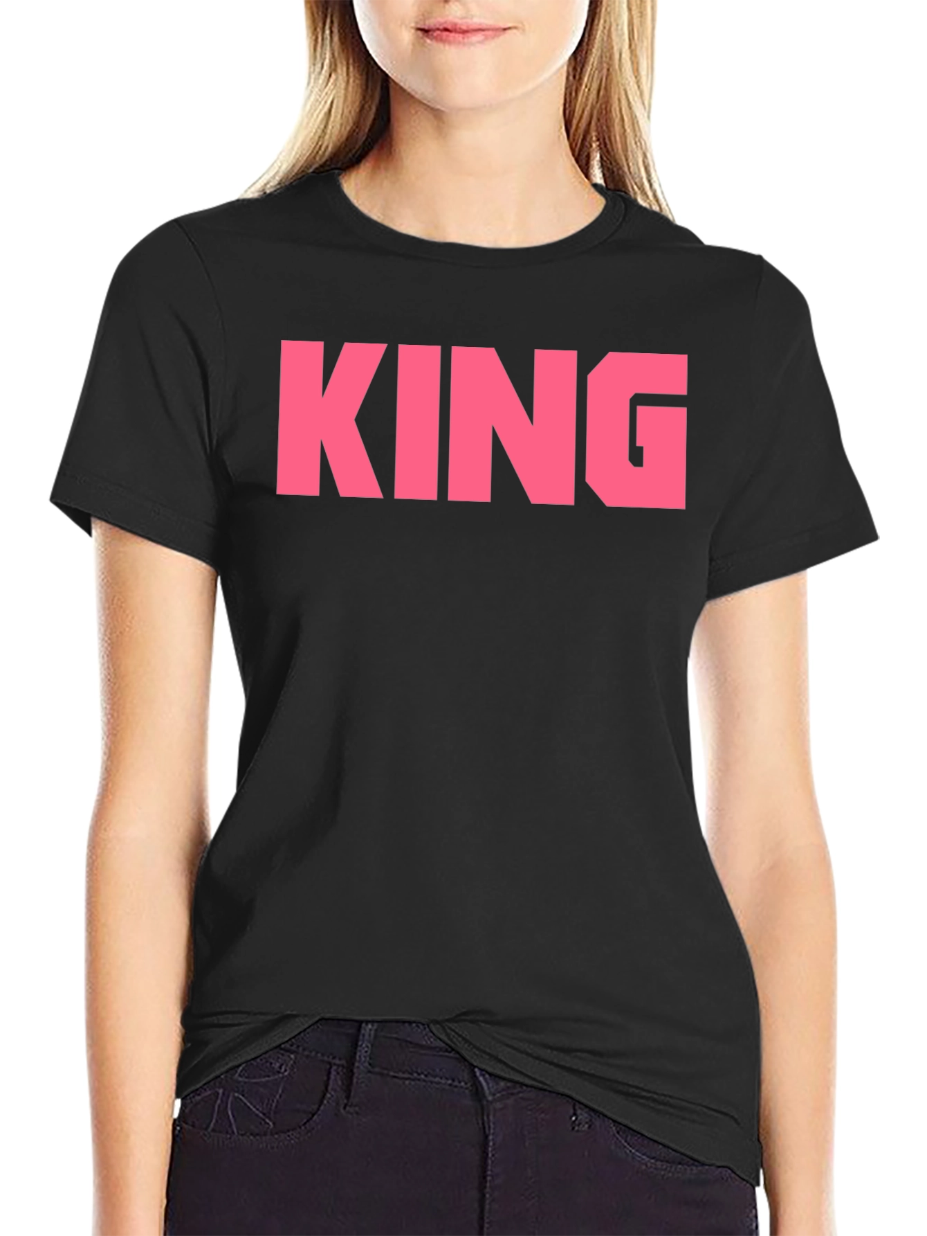 KING Statement Graphic Tee - Bold Style Classic Fit