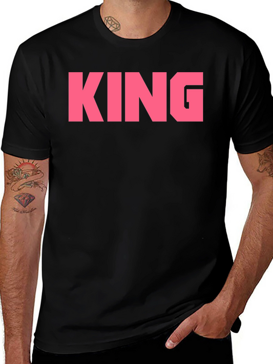 KING Statement Graphic Tee - Bold Style Classic Fit