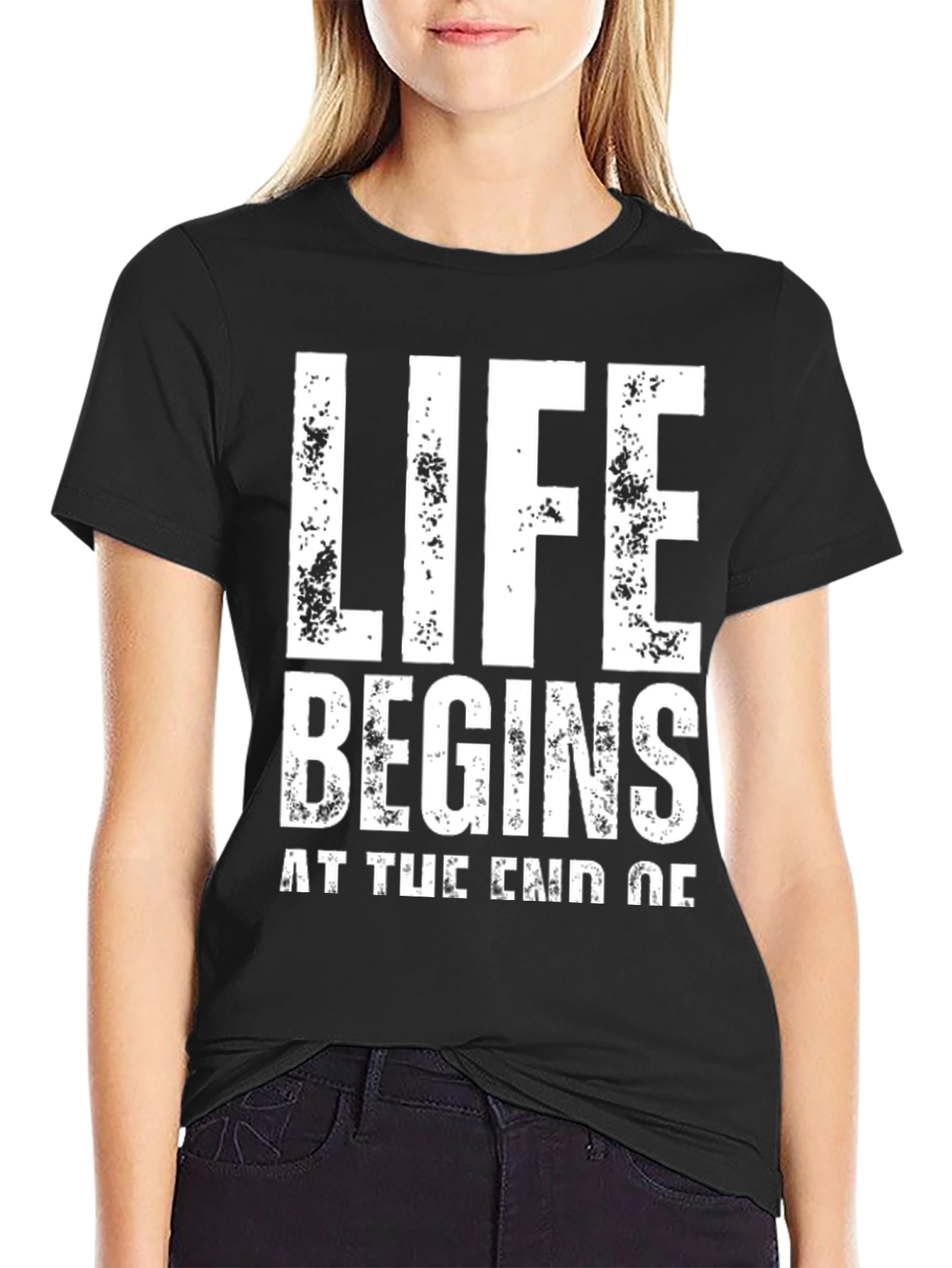 Life Begins T-Shirt - Motivational Graphic Tee