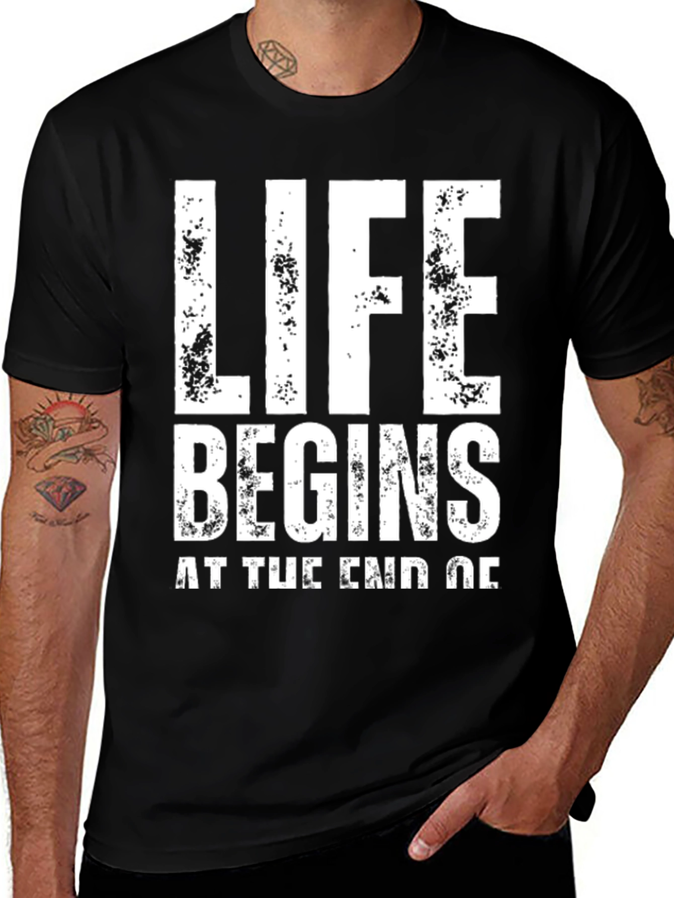 Life Begins T-Shirt - Motivational Graphic Tee