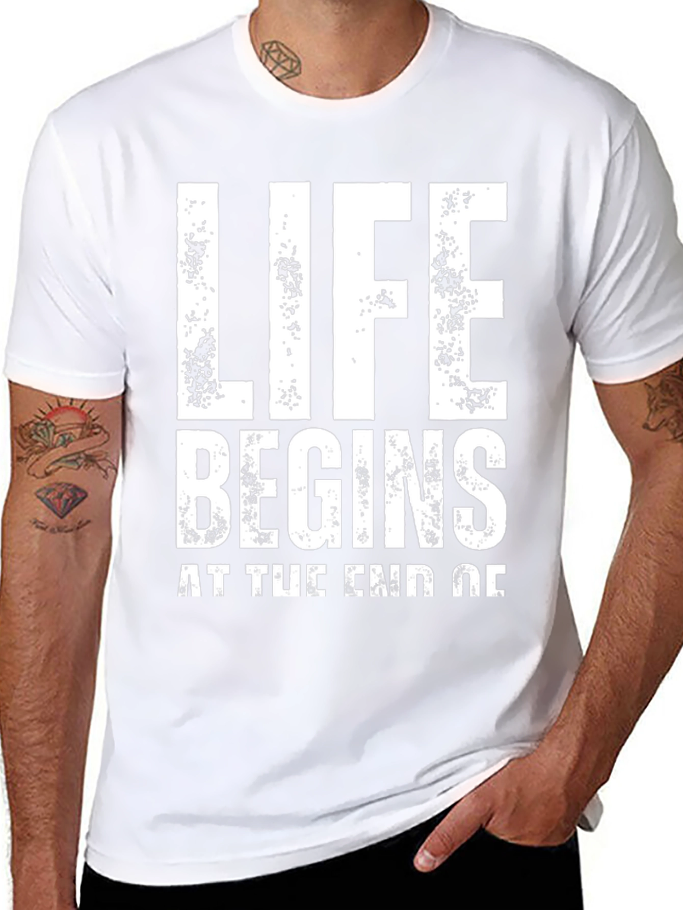 Life Begins T-Shirt - Motivational Graphic Tee