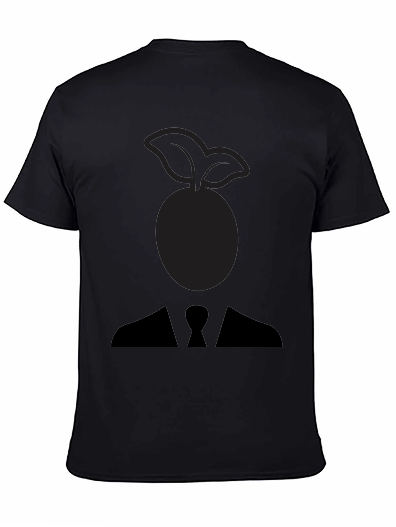 Abstract Fruit Head Silhouette Graphic Tee