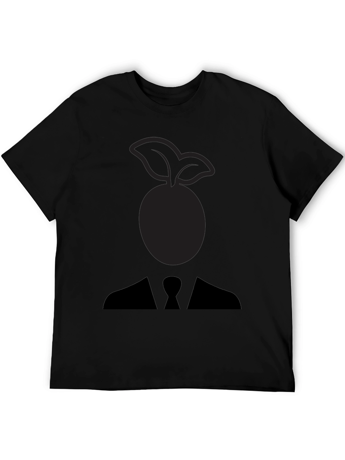 Abstract Fruit Head Silhouette Graphic Tee