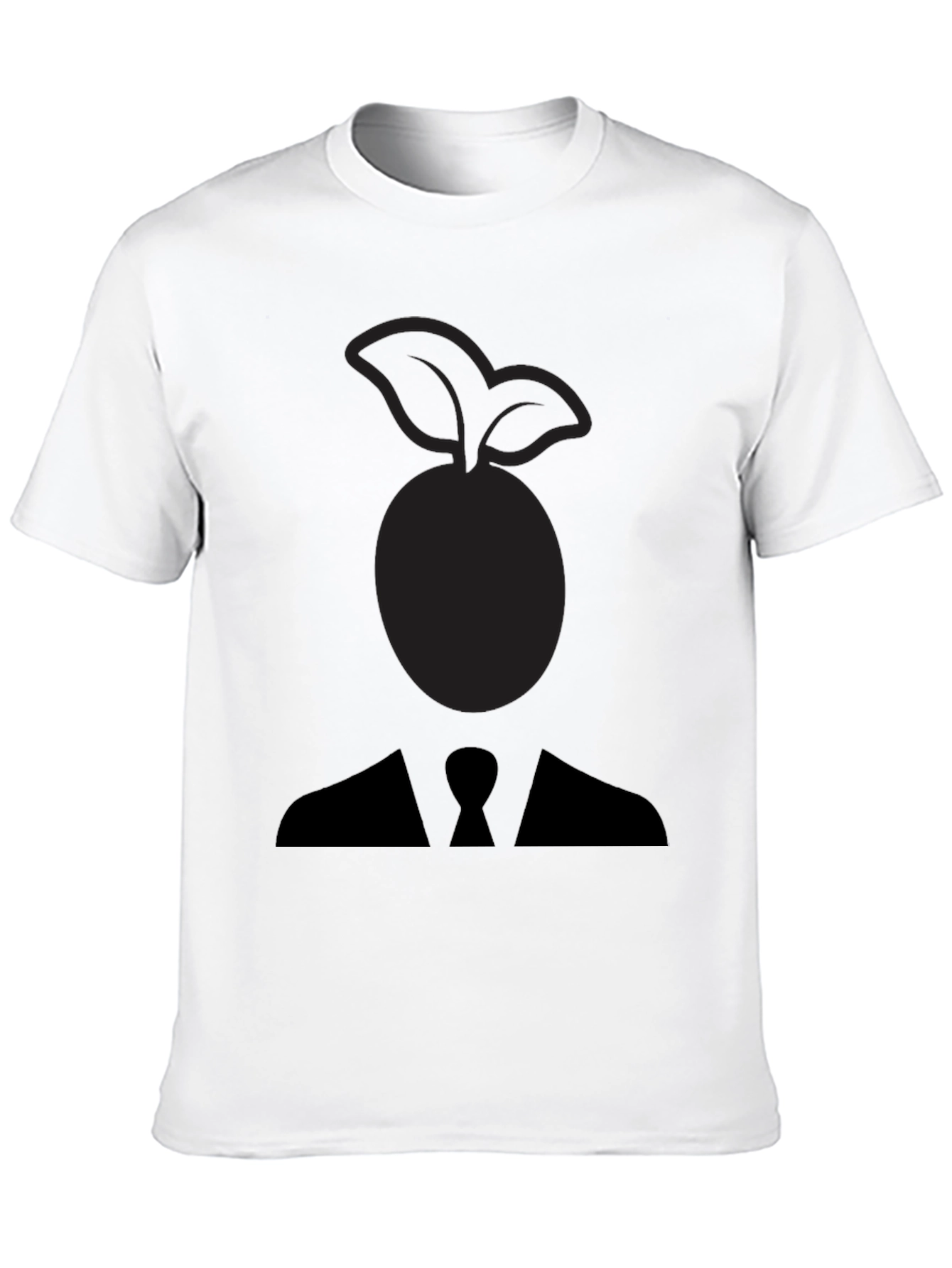 Abstract Fruit Head Silhouette Graphic Tee