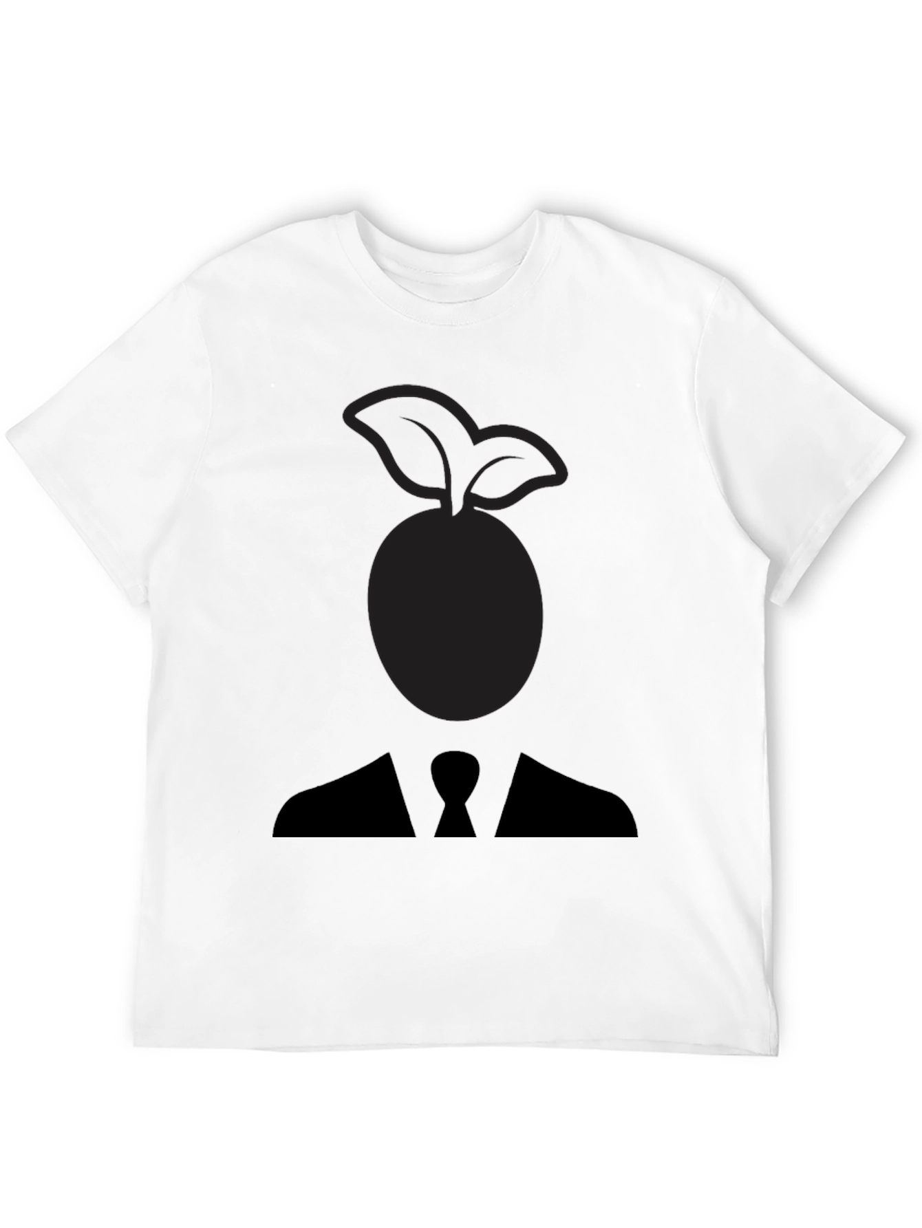 Abstract Fruit Head Silhouette Graphic Tee