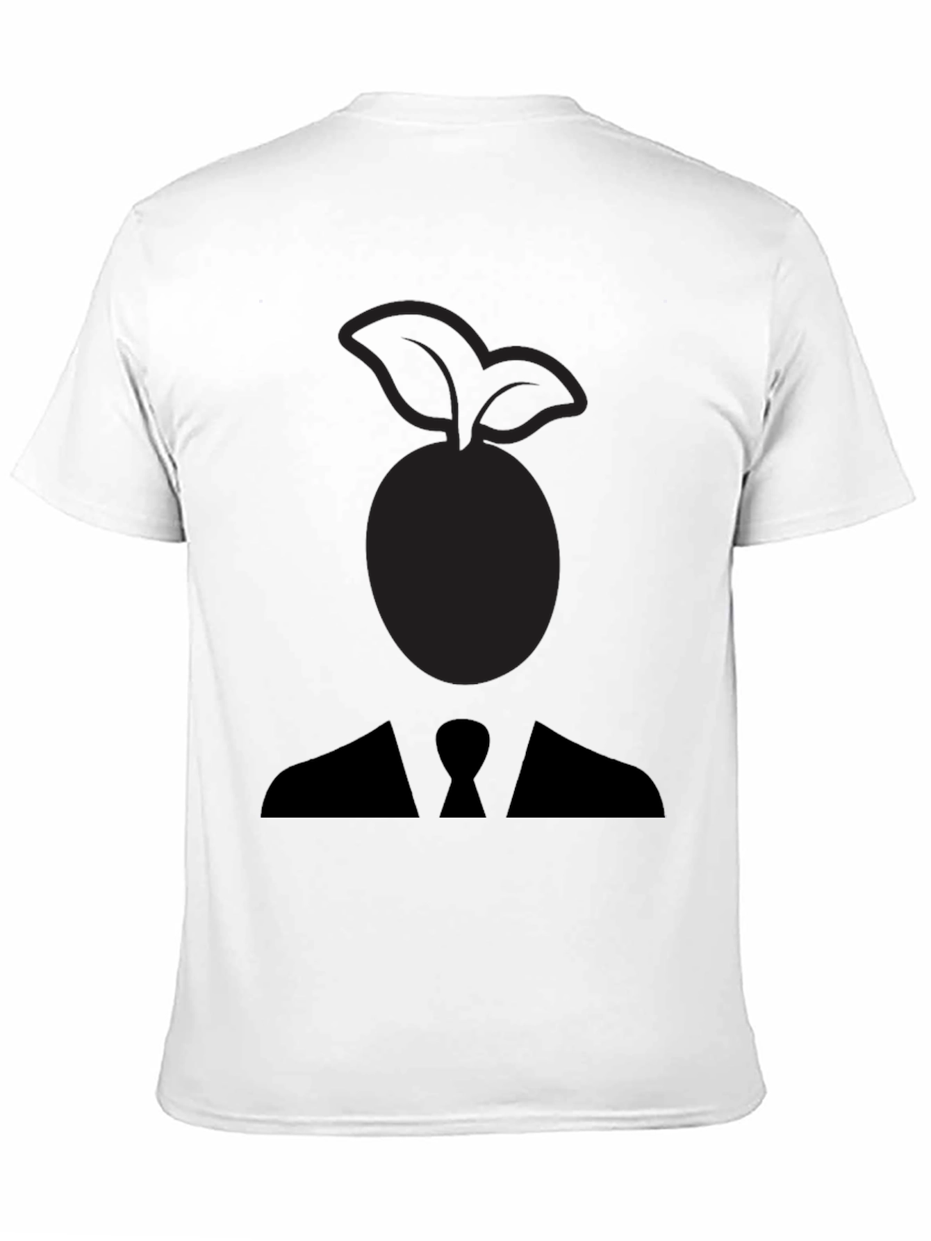 Abstract Fruit Head Silhouette Graphic Tee