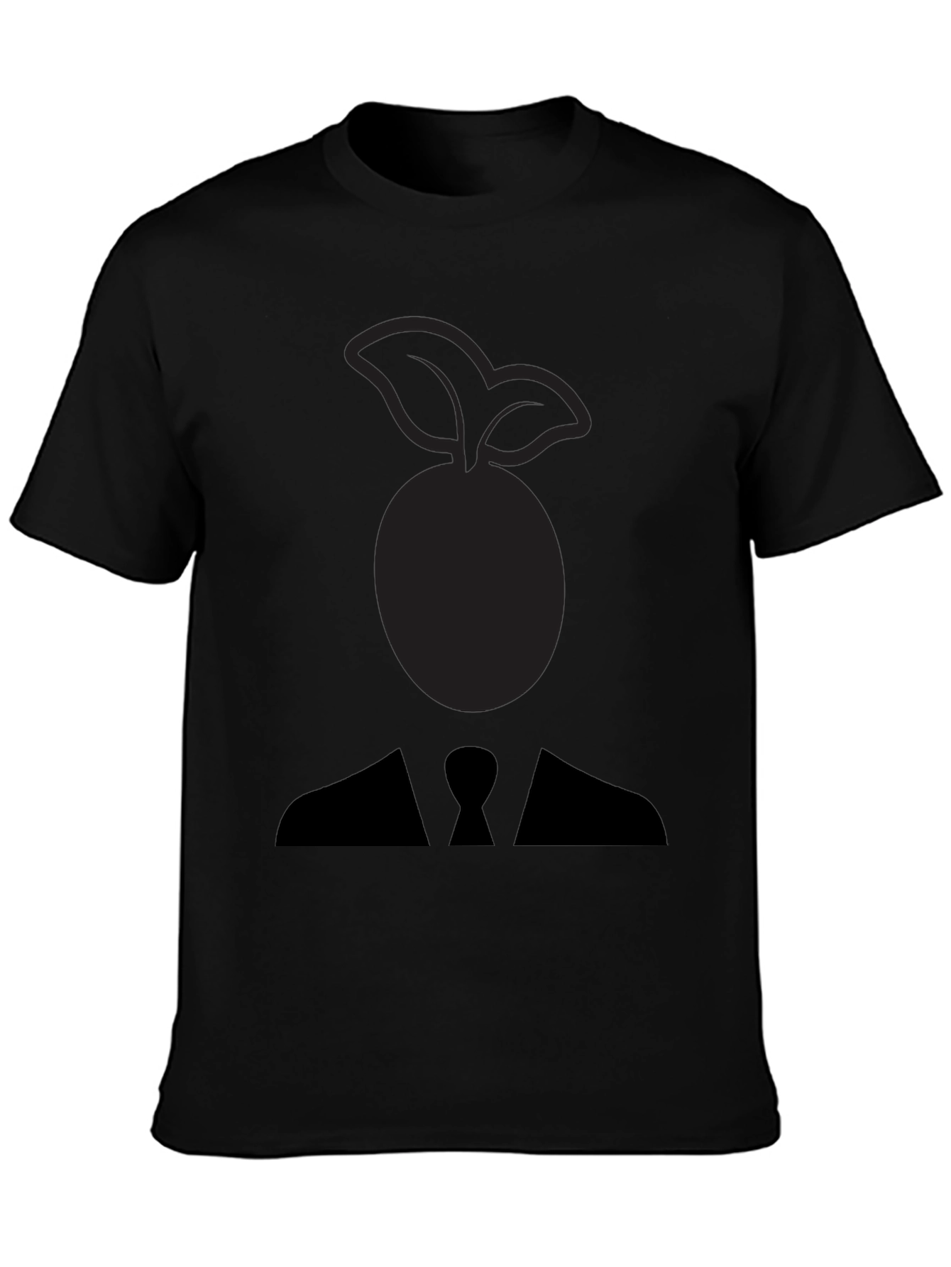 Abstract Fruit Head Silhouette Graphic Tee