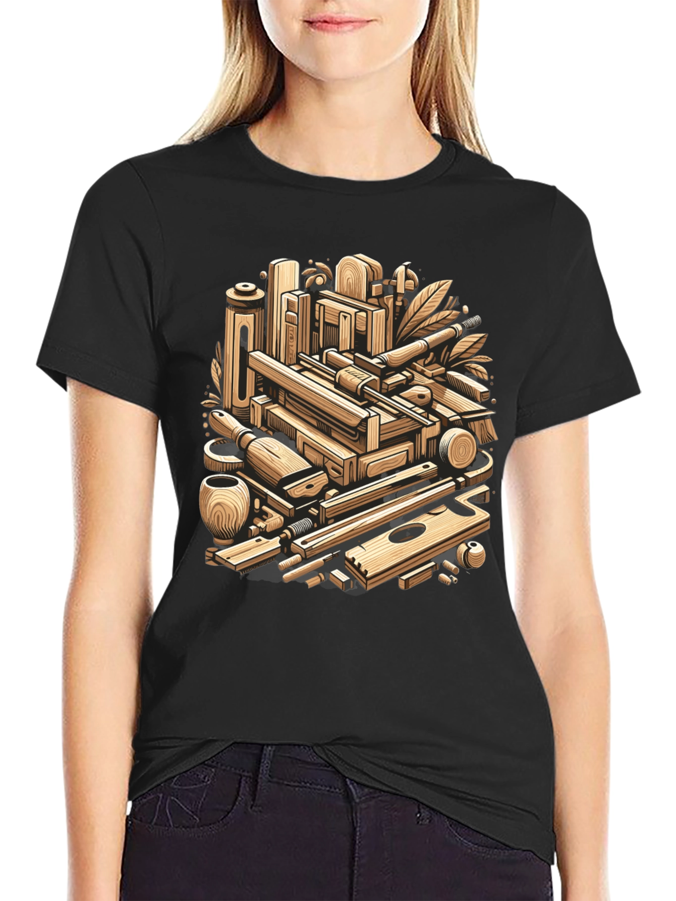 Artisans Tools Graphic T-Shirt - Woodworking Design