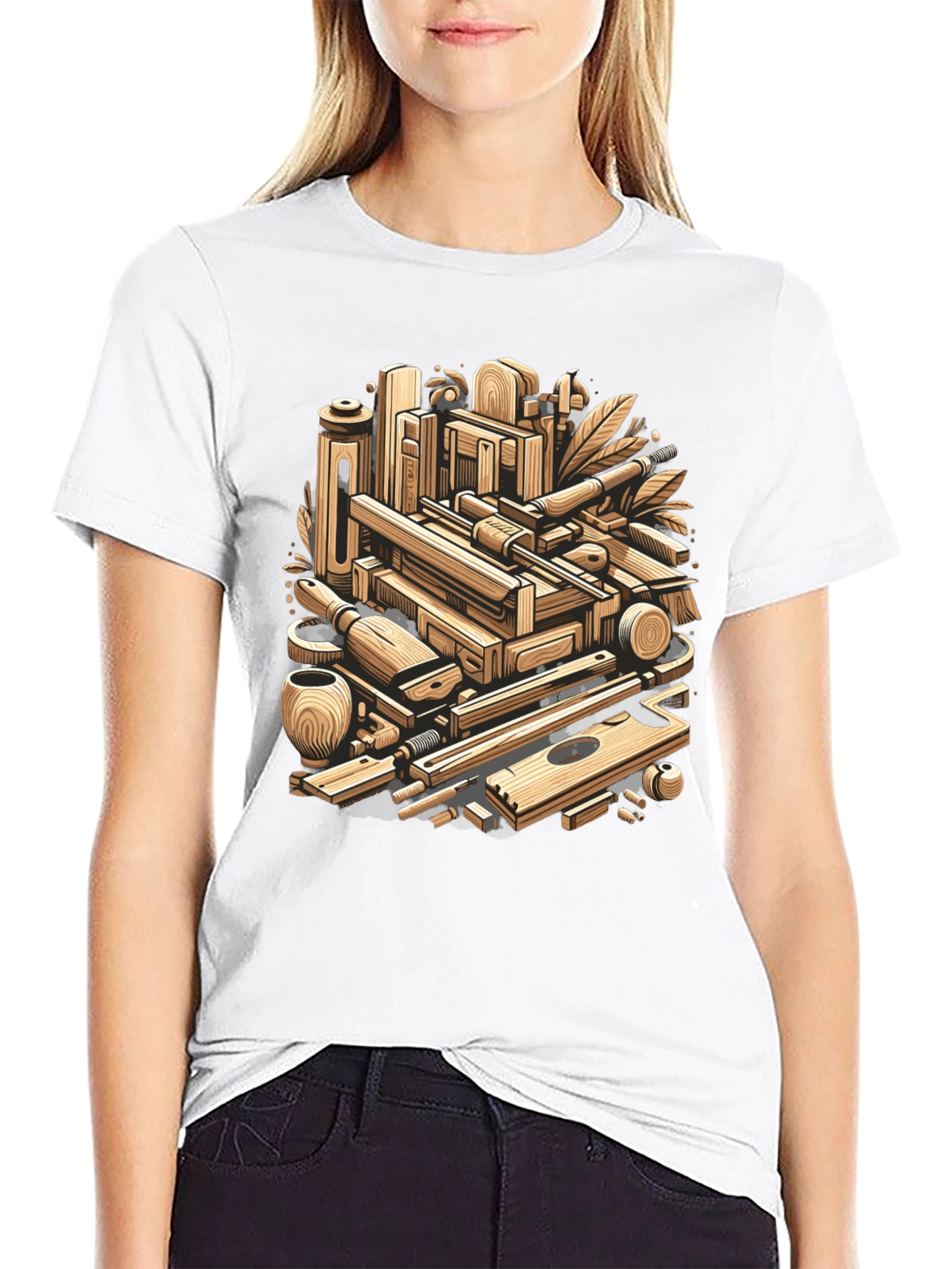 Artisans Tools Graphic T-Shirt - Woodworking Design