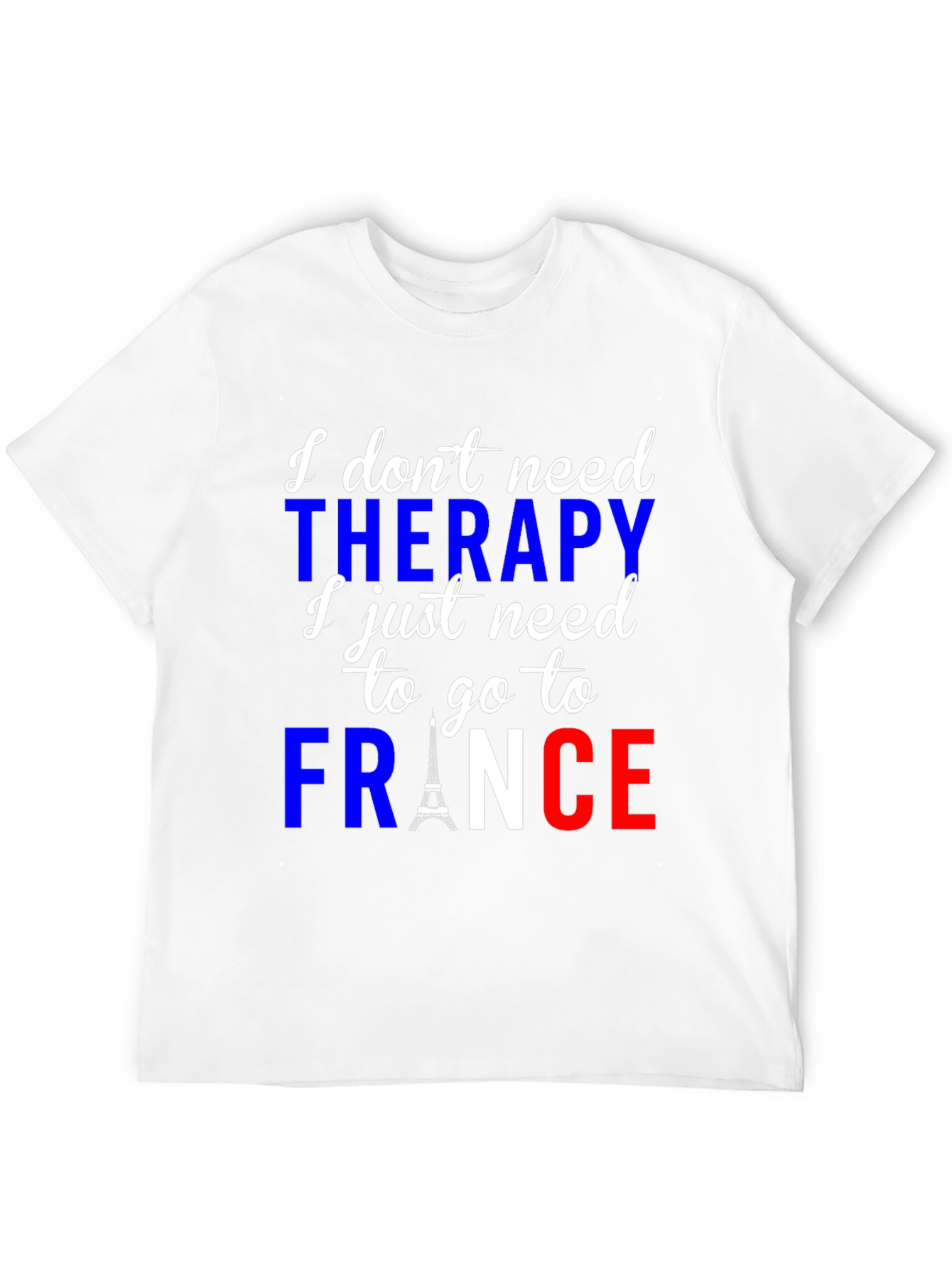 France Therapy T-Shirt | Eiffel Tower Graphic Tee