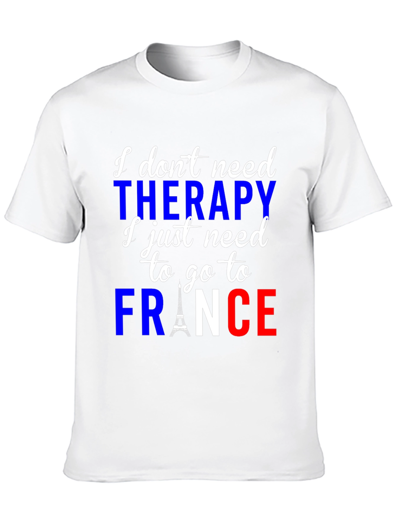 France Therapy T-Shirt | Eiffel Tower Graphic Tee