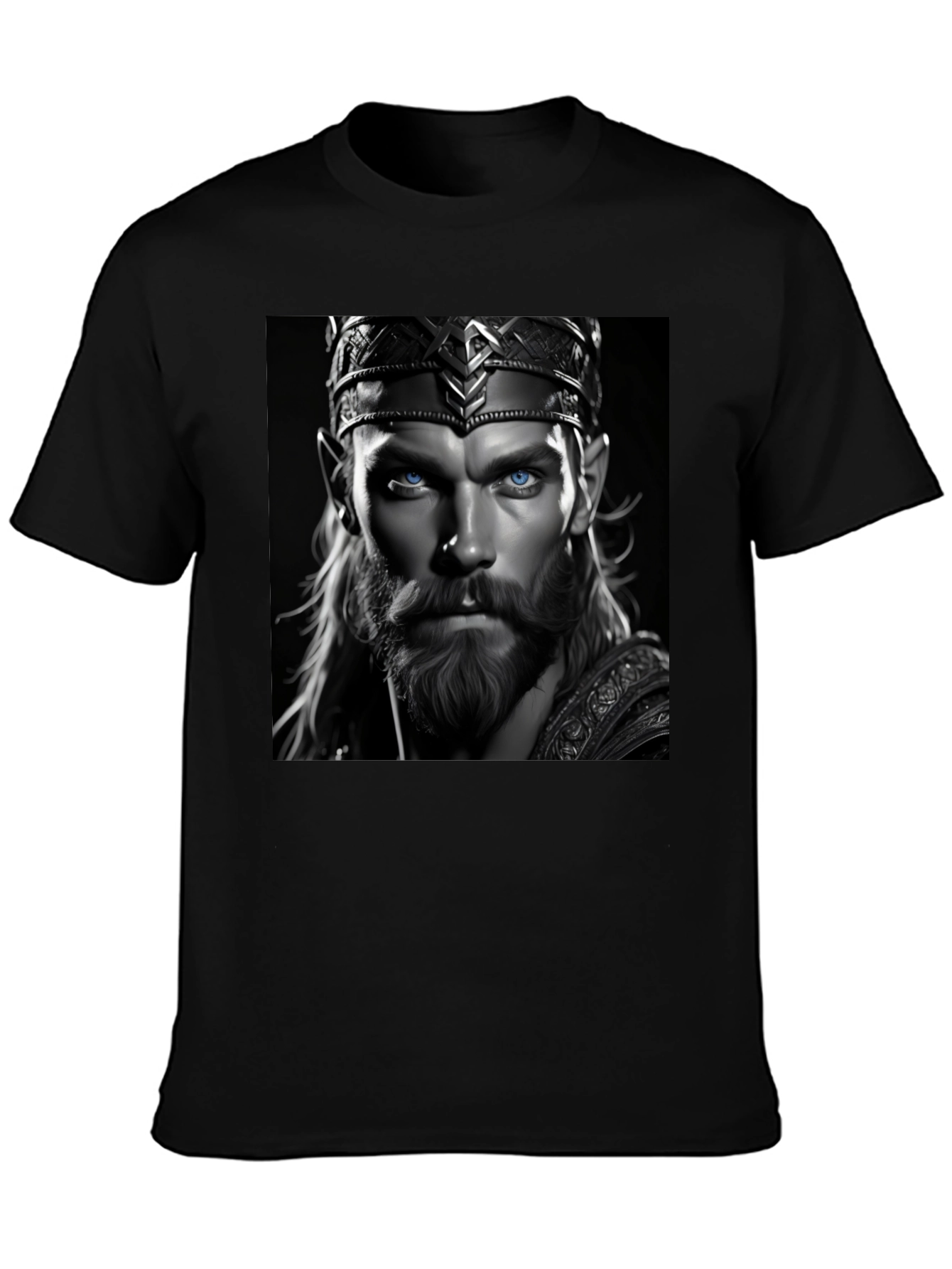 King Portrait Graphic Tee - Black