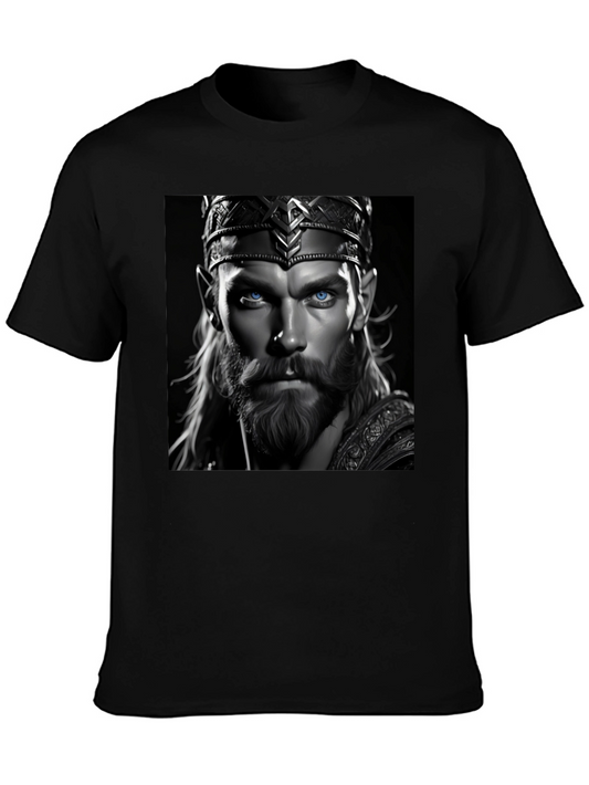 King Portrait Graphic Tee - Black