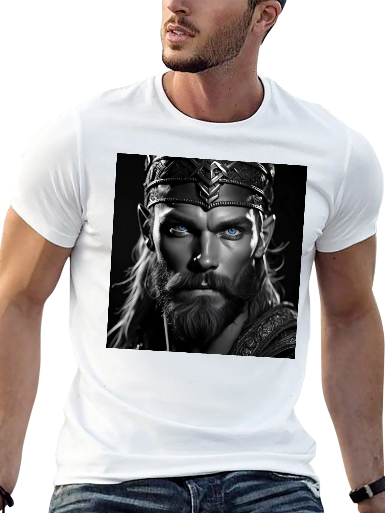 King Portrait Graphic Tee - Black