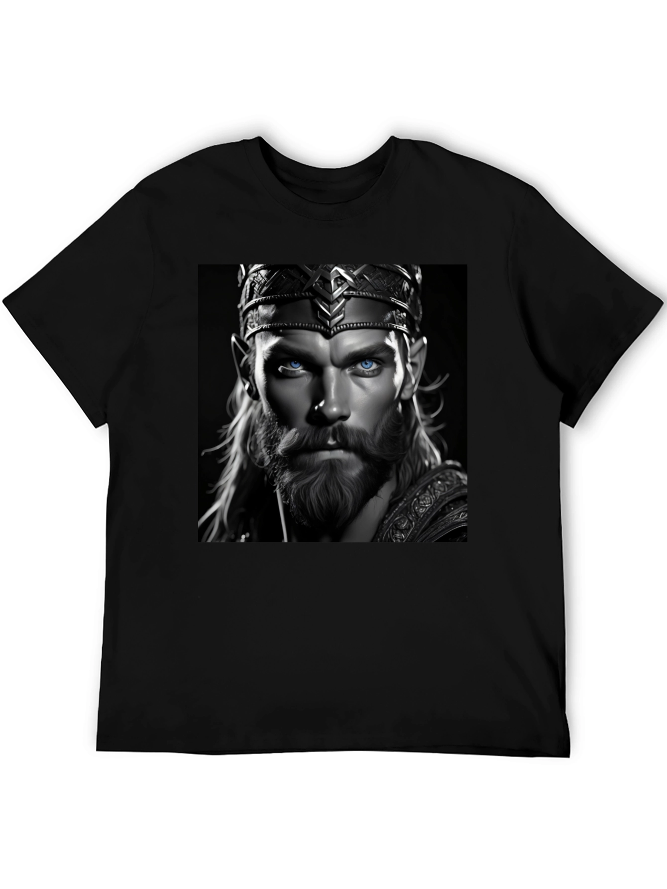 King Portrait Graphic Tee - Black