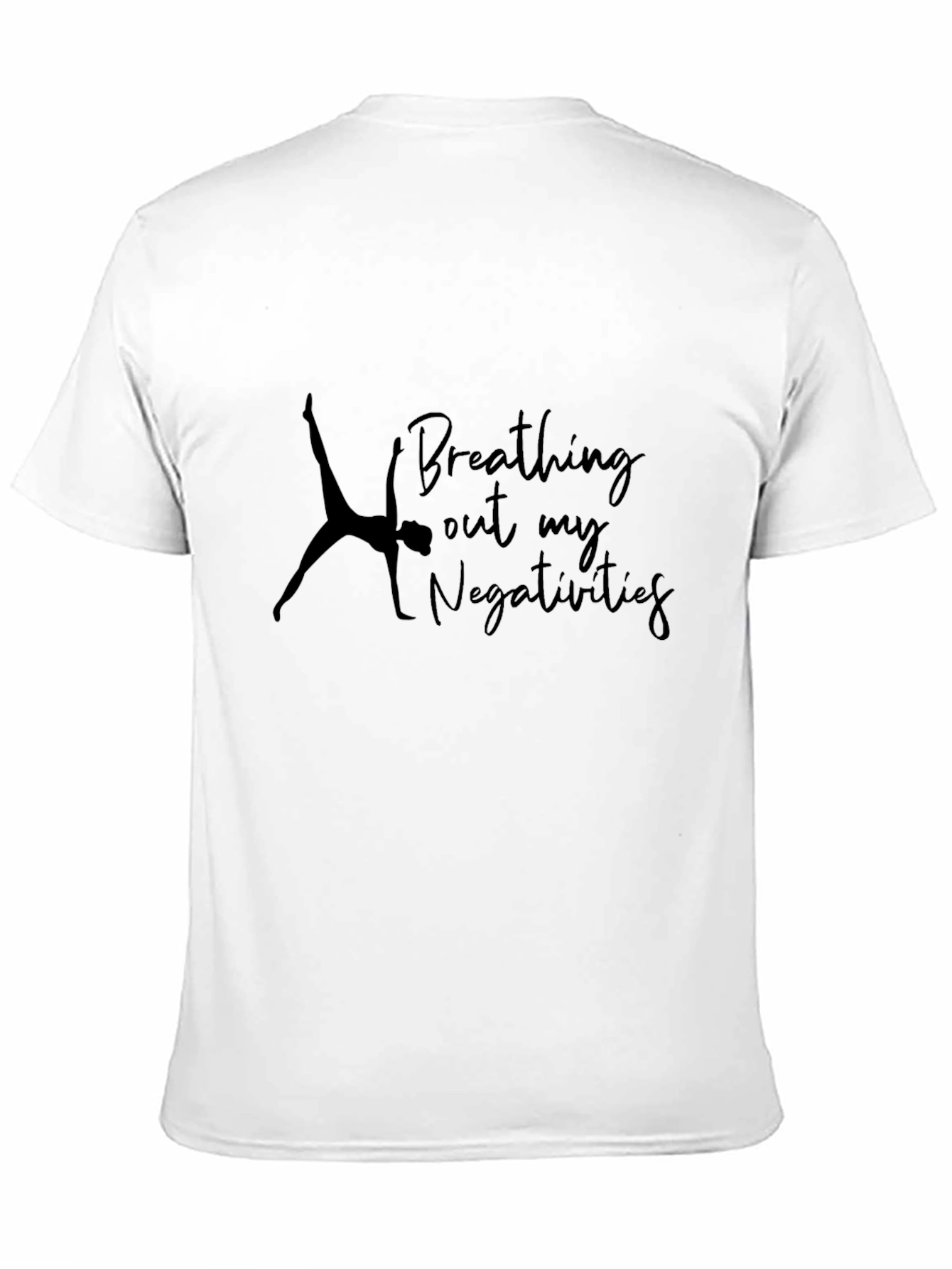 Yoga Graphic Tee - Breathing Out Negativity