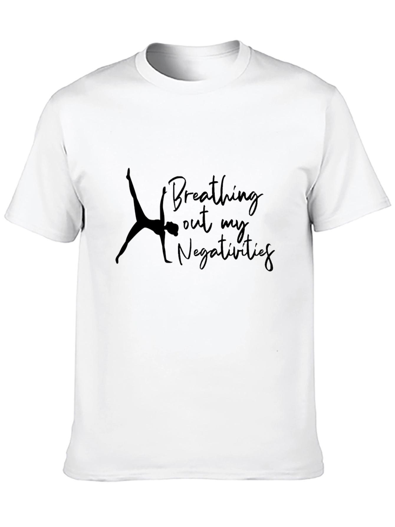 Yoga Graphic Tee - Breathing Out Negativity