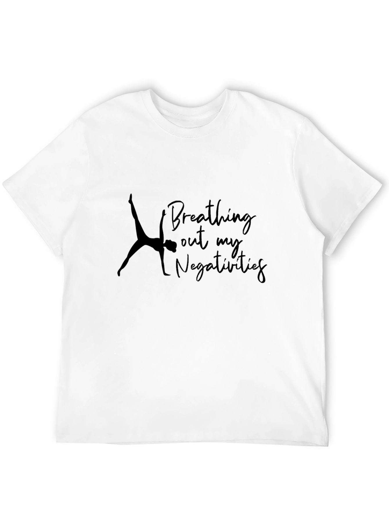 Yoga Graphic Tee - Breathing Out Negativity