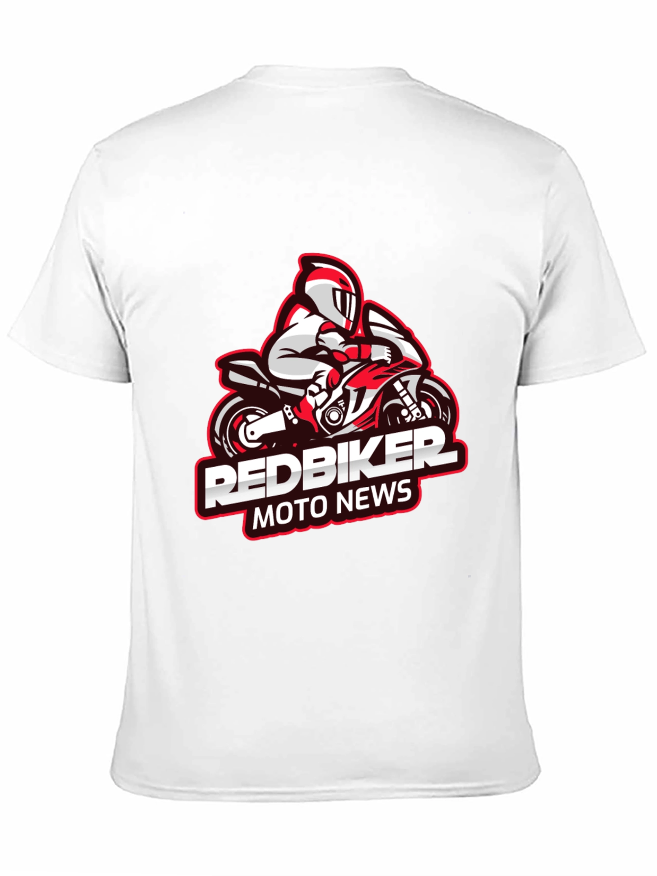 RedBiker Moto News Graphic Black T-Shirt