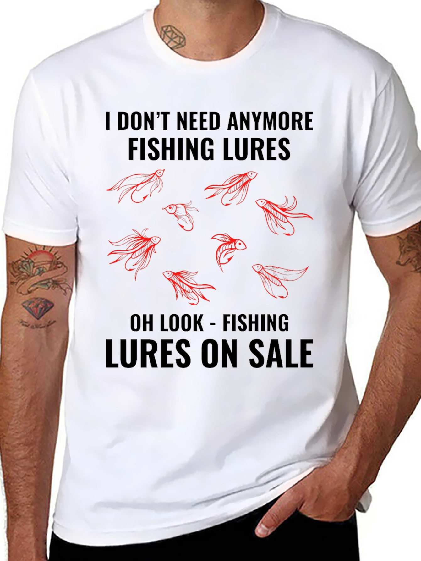 Fishing Lures Graphic Tee - Anglers Humor