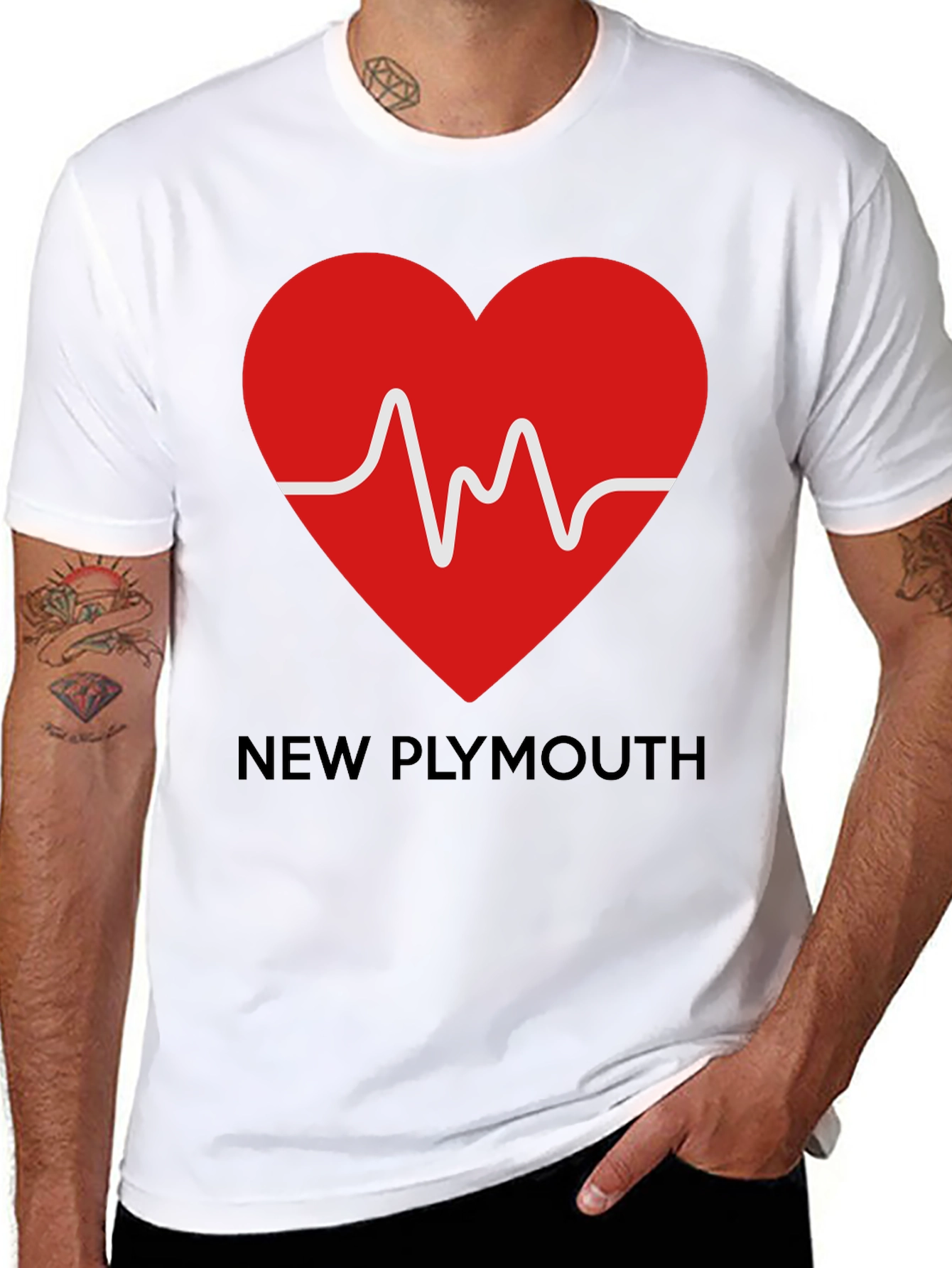 New Plymouth Heartbeat T-Shirt - Show Your Love!