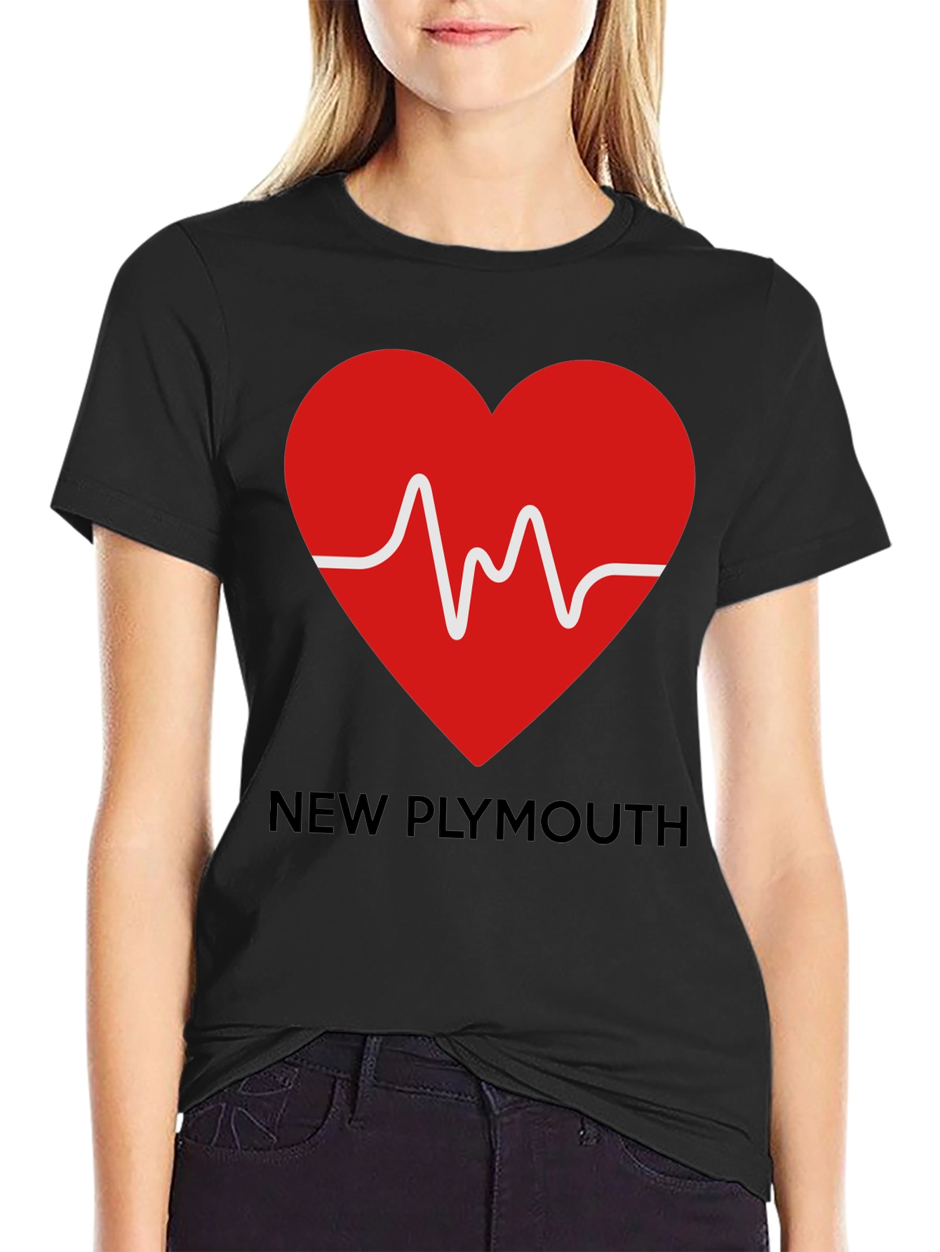 New Plymouth Heartbeat T-Shirt - Show Your Love!