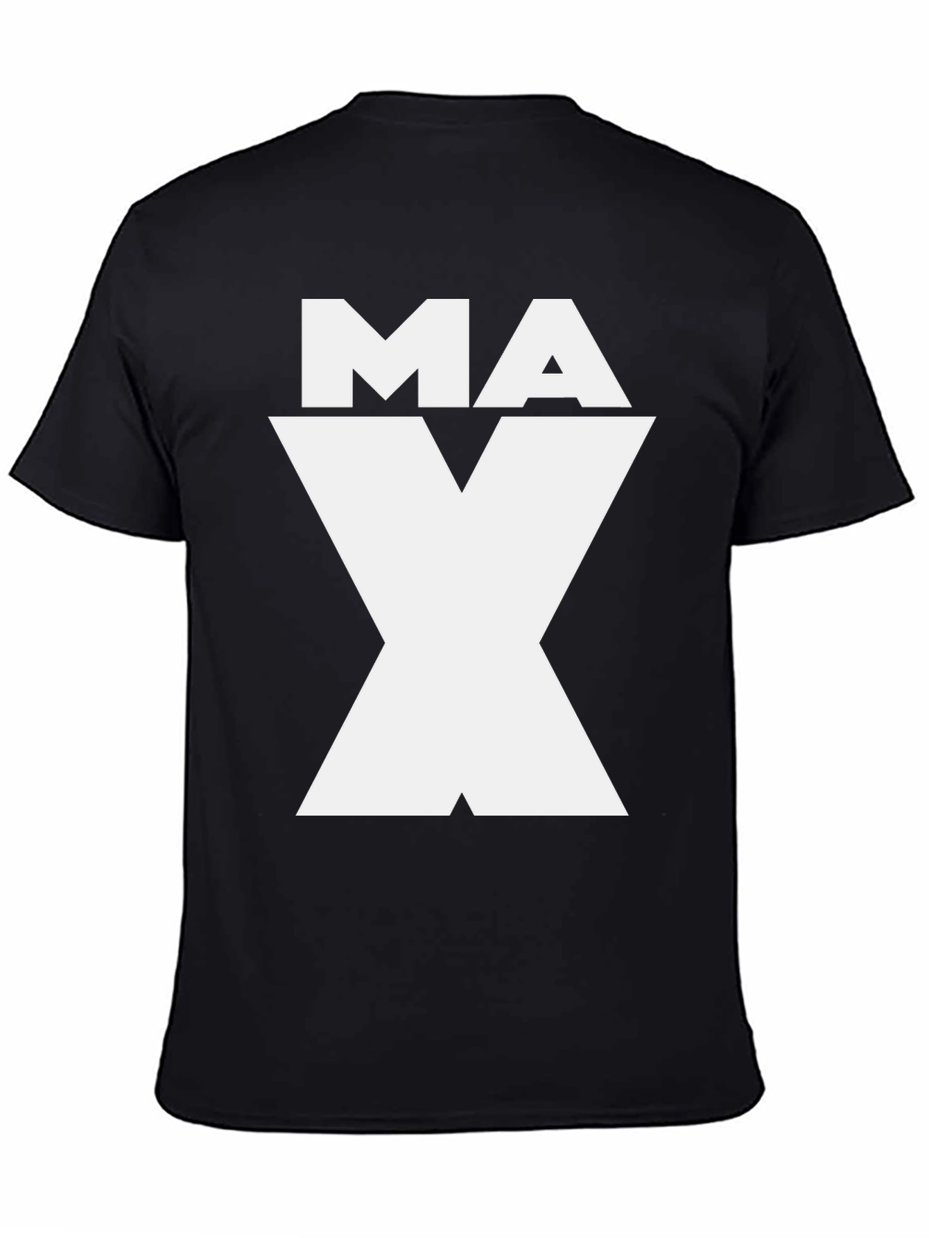 MAX Graphic Tee - Black Cotton Blend Shirt