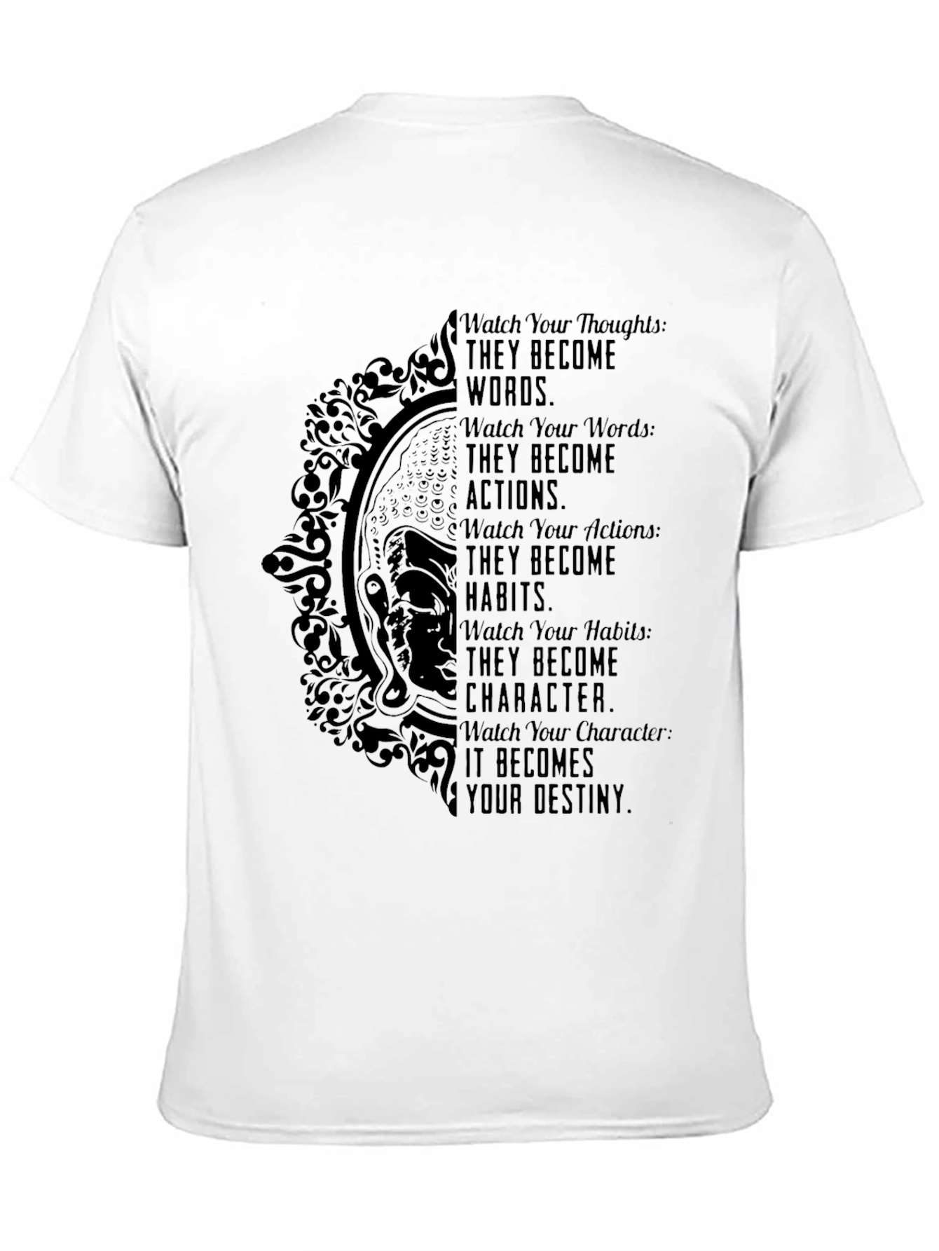 Inspirational Destiny Graphic Tee - Black