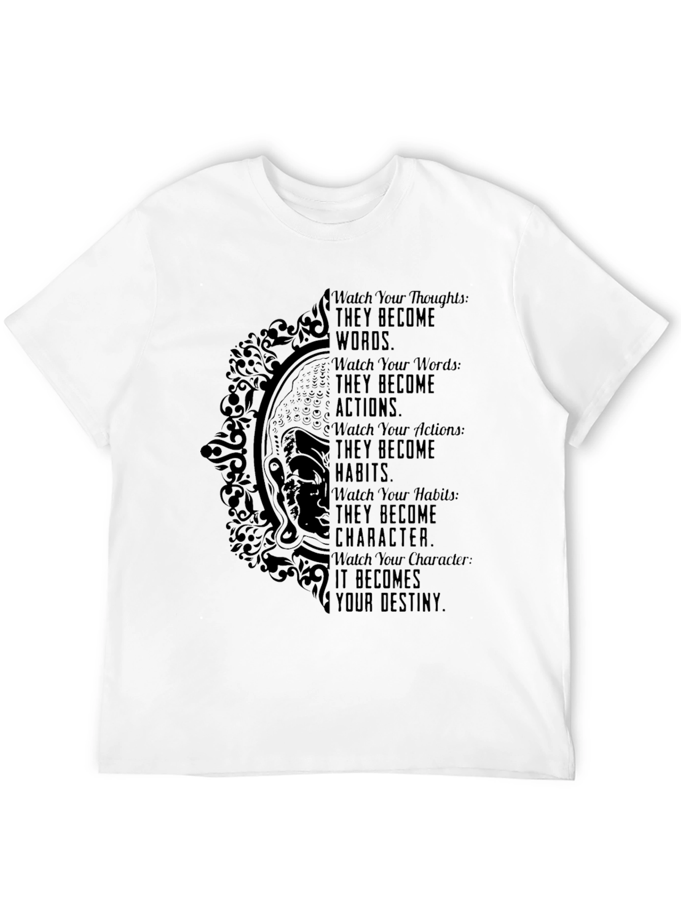 Inspirational Destiny Graphic Tee - Black