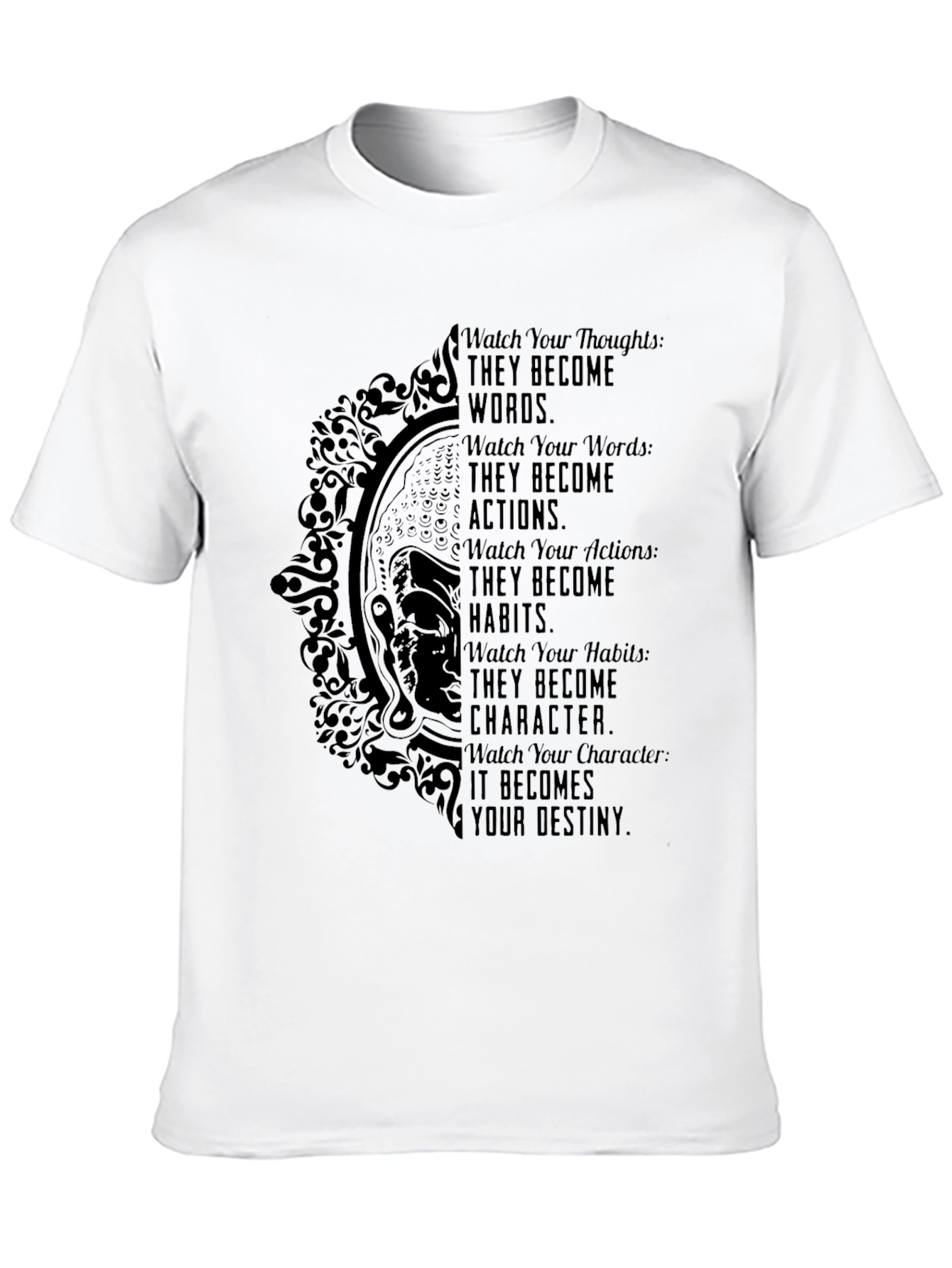 Inspirational Destiny Graphic Tee - Black