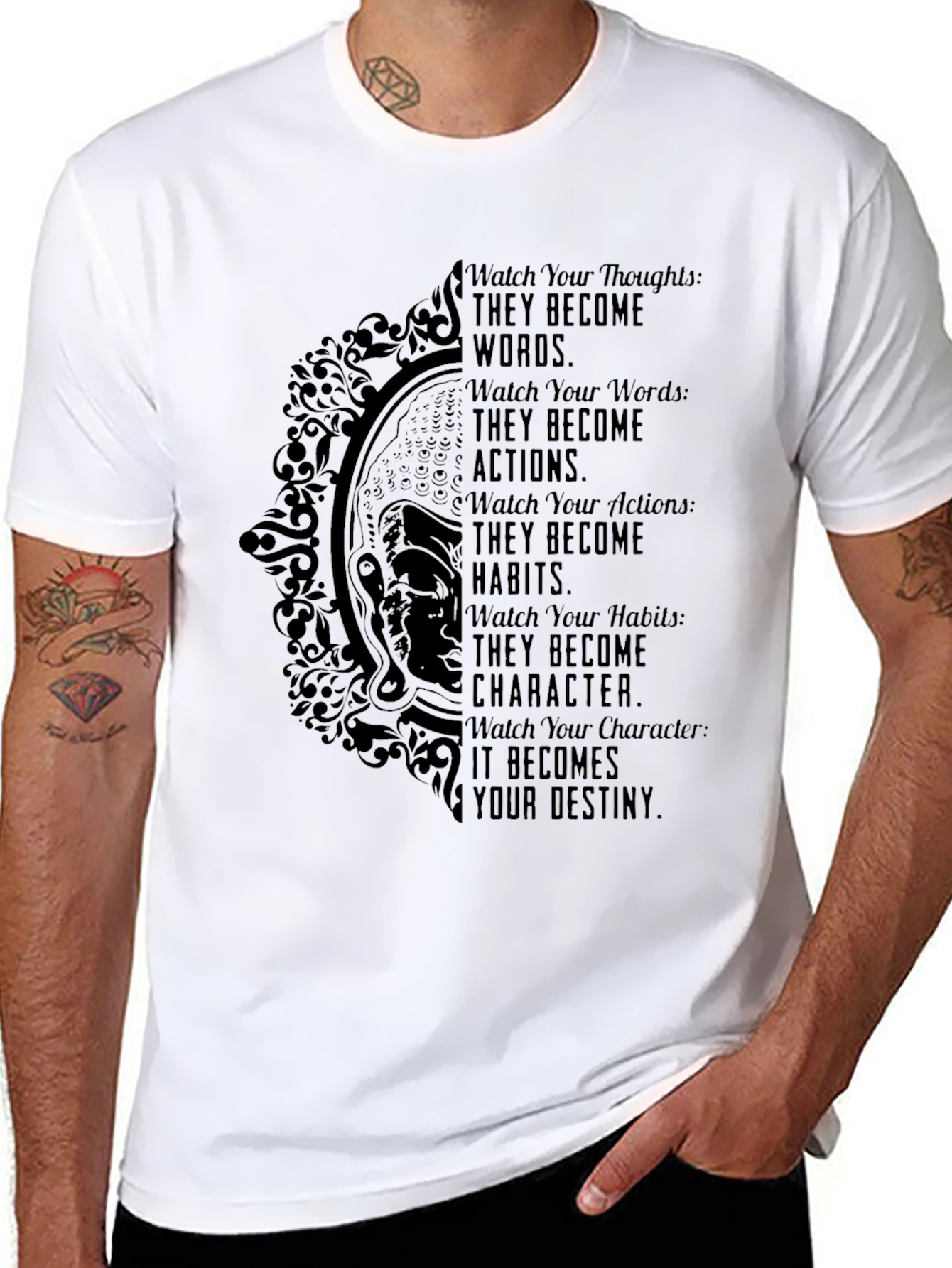Inspirational Destiny Graphic Tee - Black