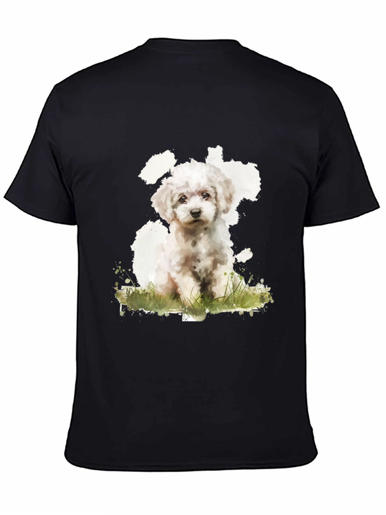 Cute Dog Graphic T-Shirt - Unisex Black Tee