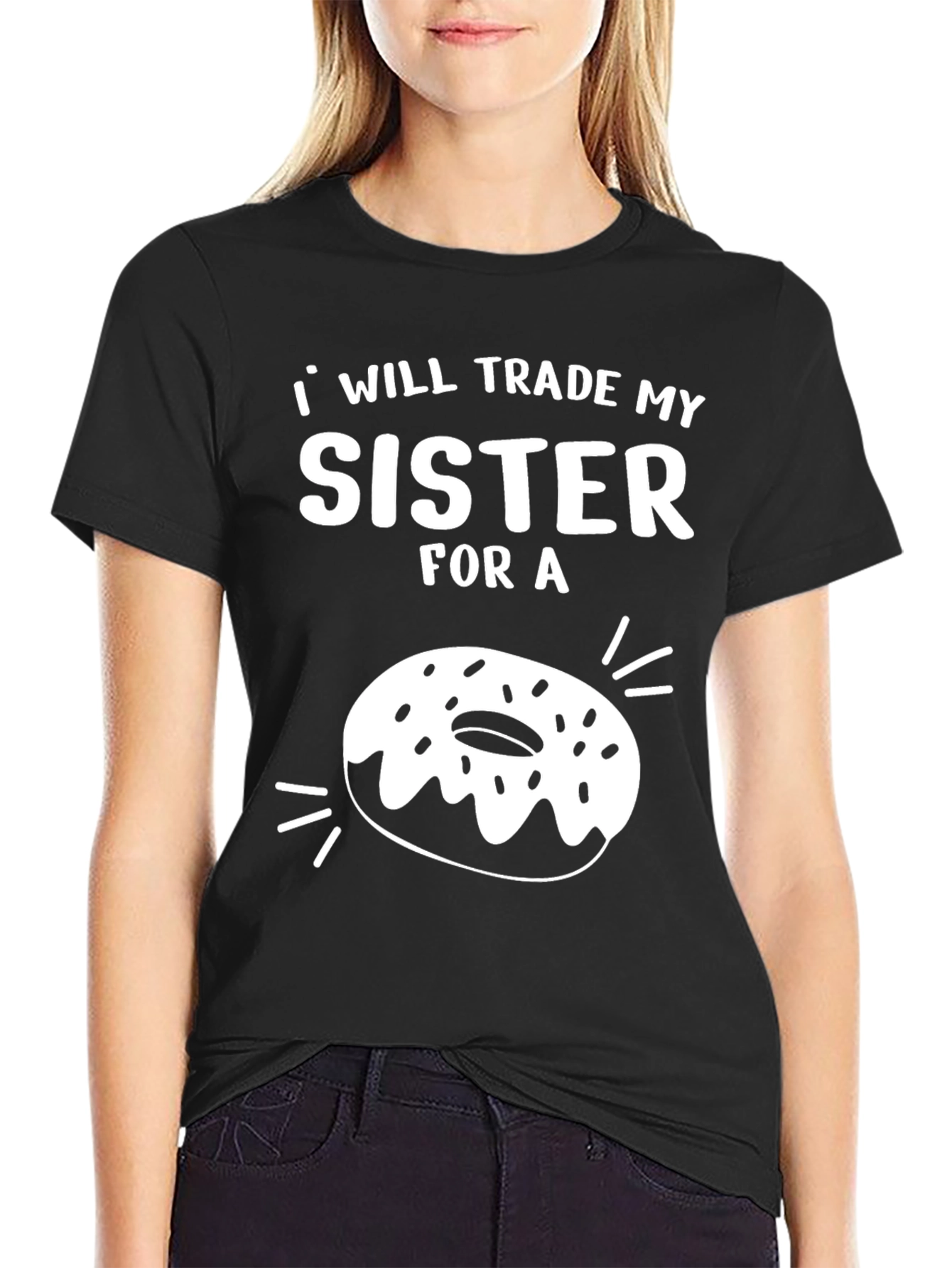 Sister Trade Funny Donut Graphic Tee