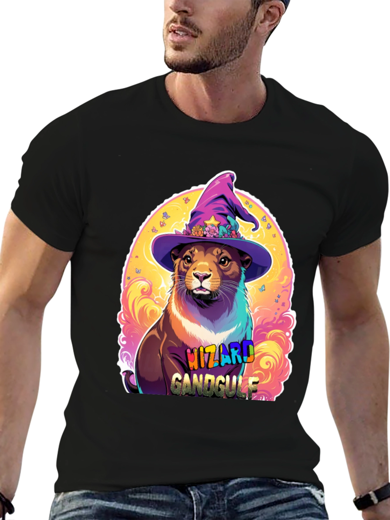 Wizard Gandgulf Otter Graphic Tee