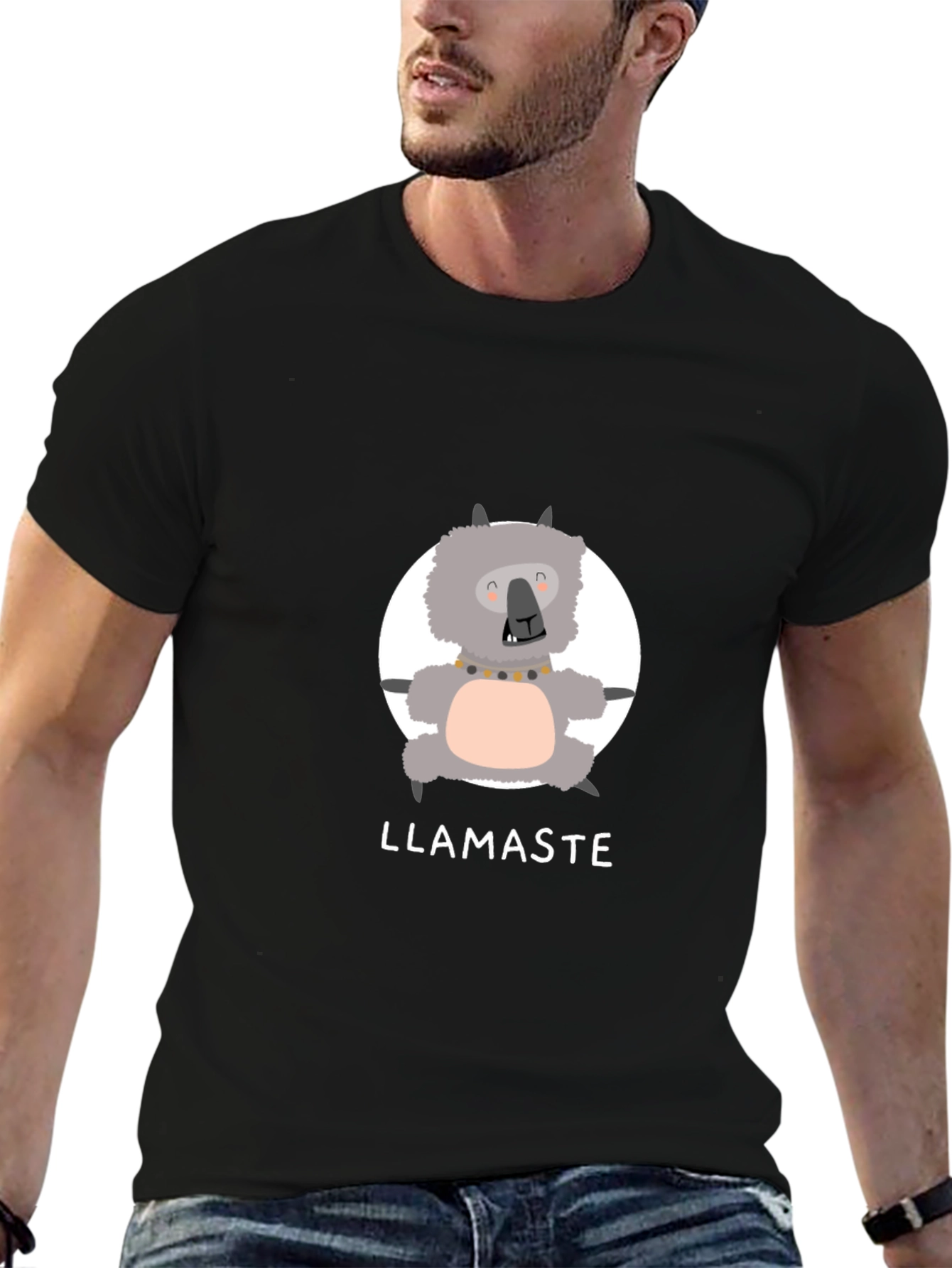 Llamaste Funny Llama Yoga T-Shirt