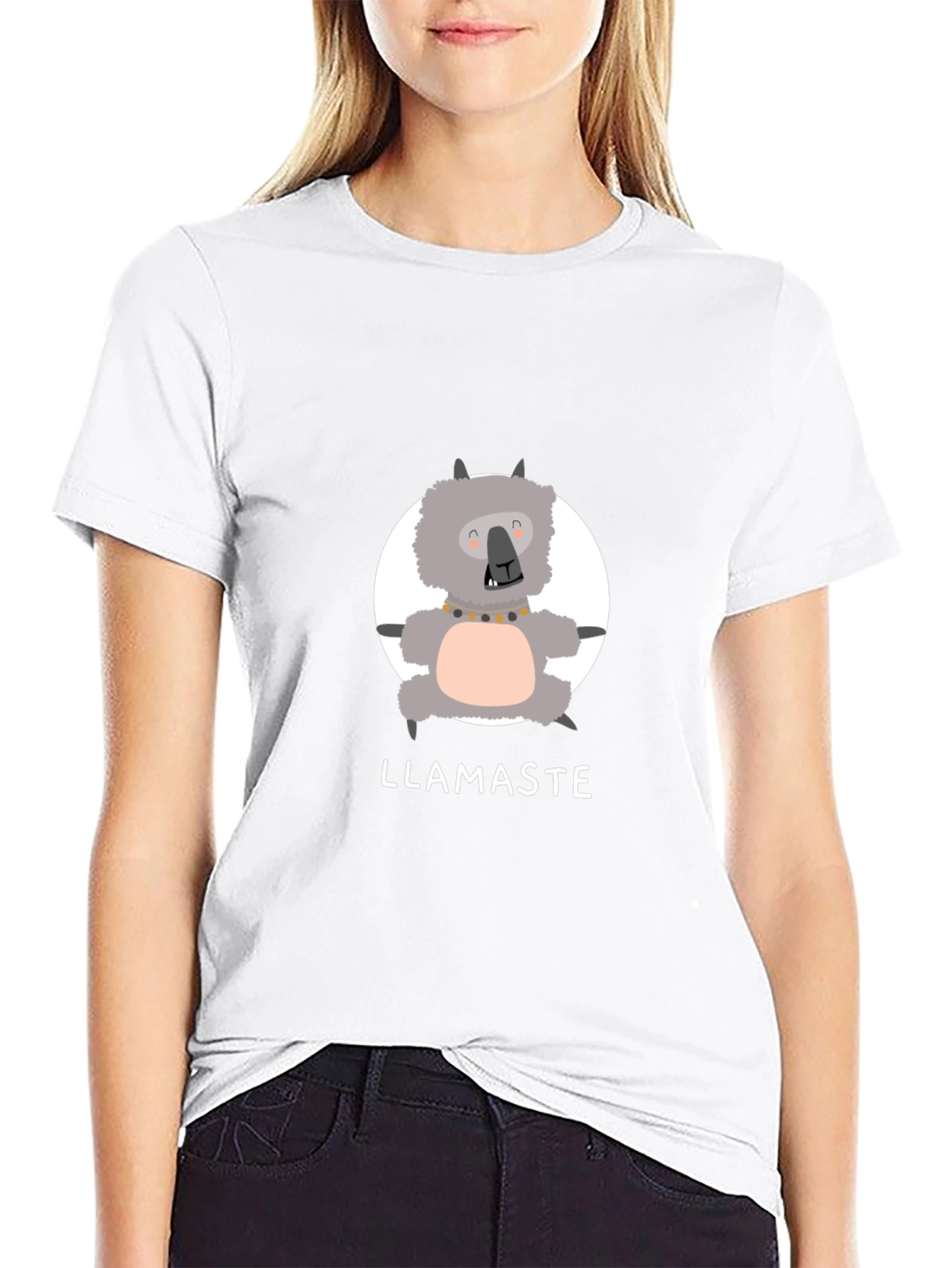 Llamaste Funny Llama Yoga T-Shirt