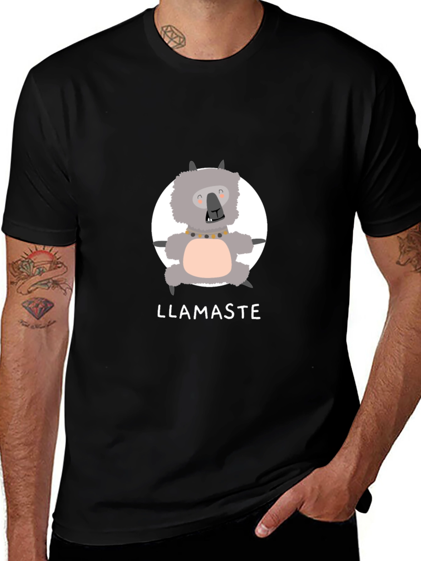 Llamaste Funny Llama Yoga T-Shirt