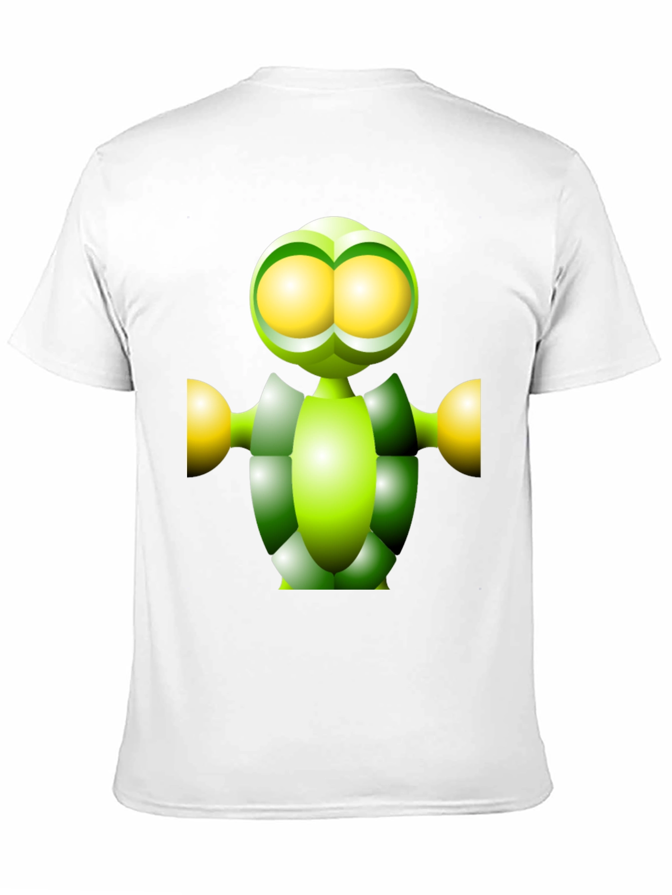 Green Robot Graphic Tee - Funky Modern Design