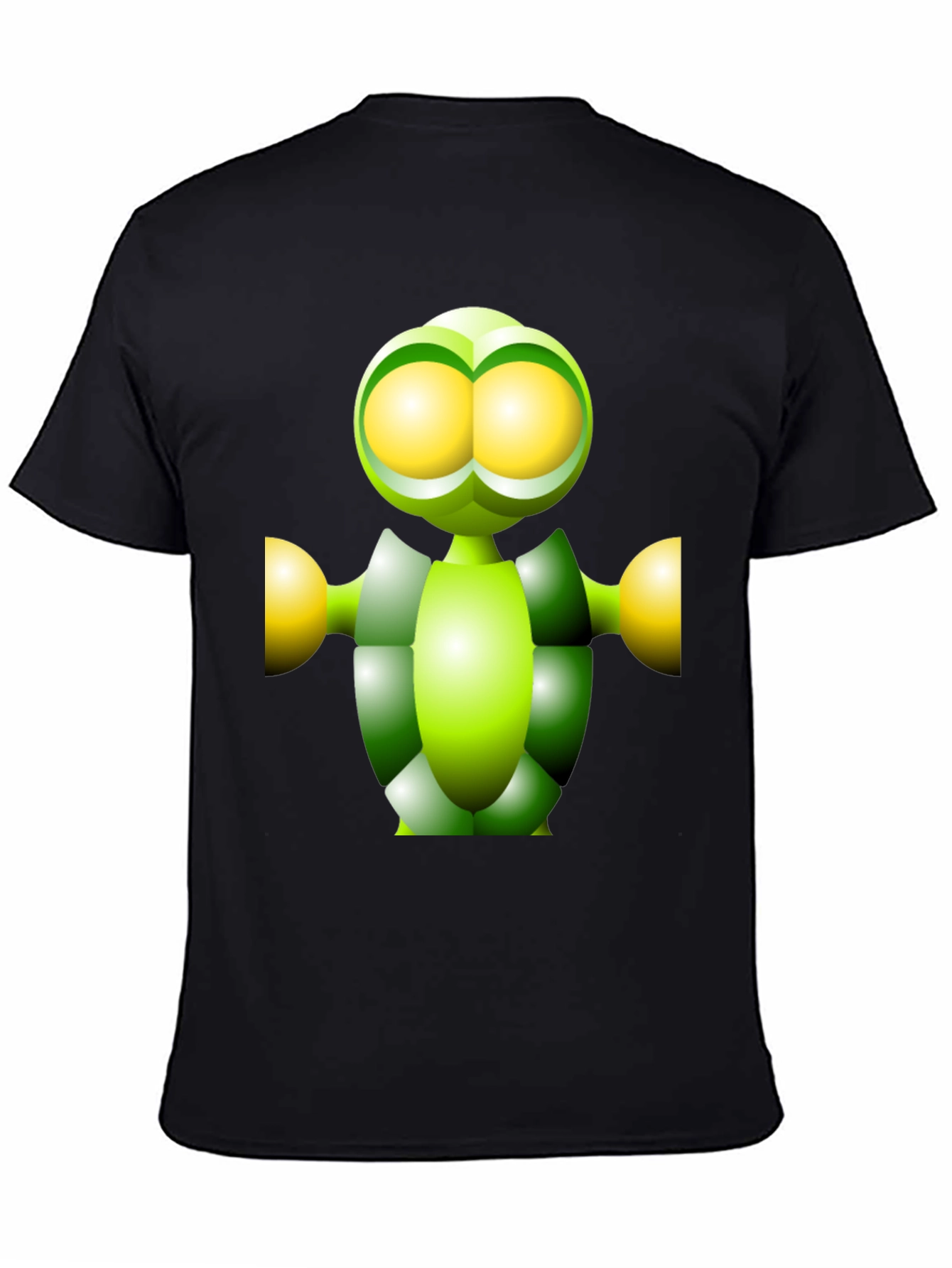 Green Robot Graphic Tee - Funky Modern Design
