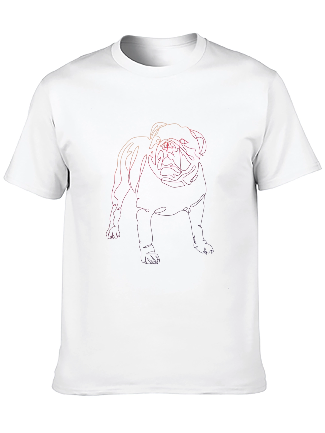 Dog Line Art Black Tee