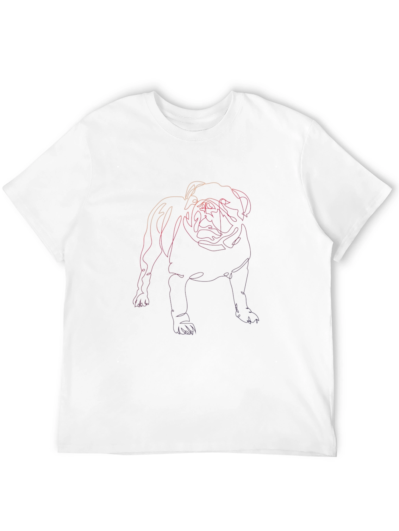 Dog Line Art Black Tee