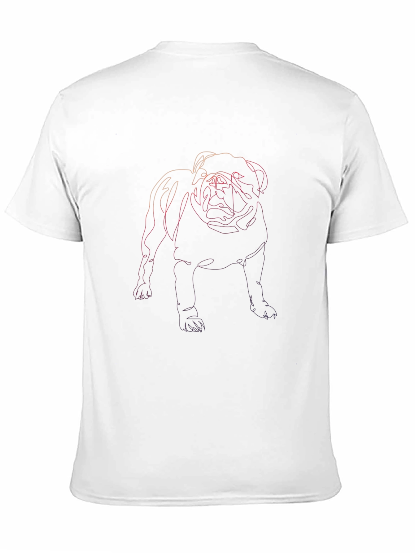 Dog Line Art Black Tee
