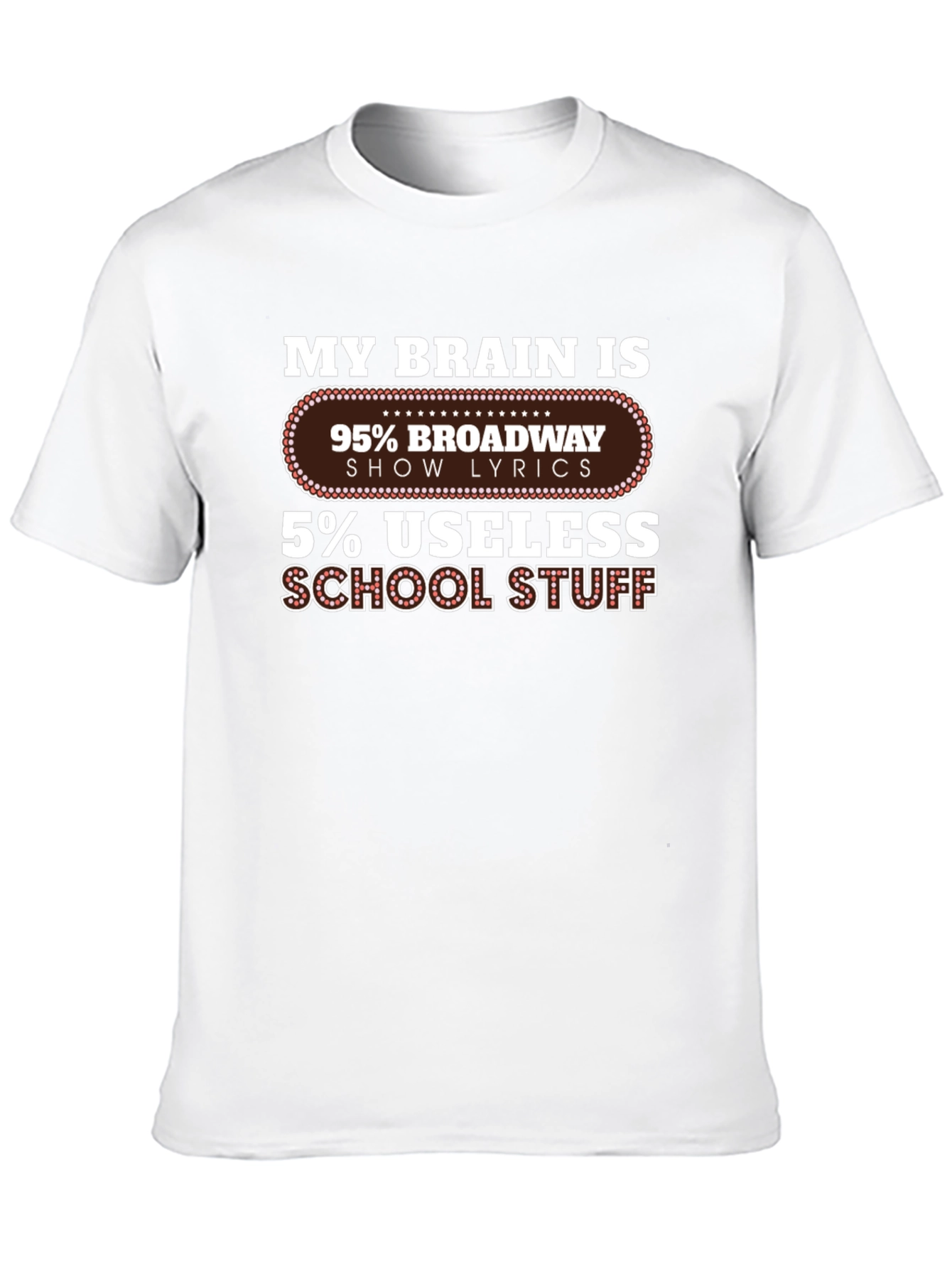 Broadway Lyrics T-Shirt - Show Tune Lovers Tee