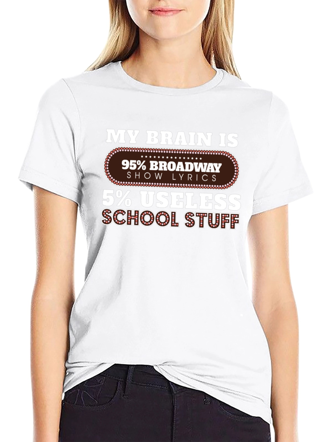 Broadway Lyrics T-Shirt - Show Tune Lovers Tee
