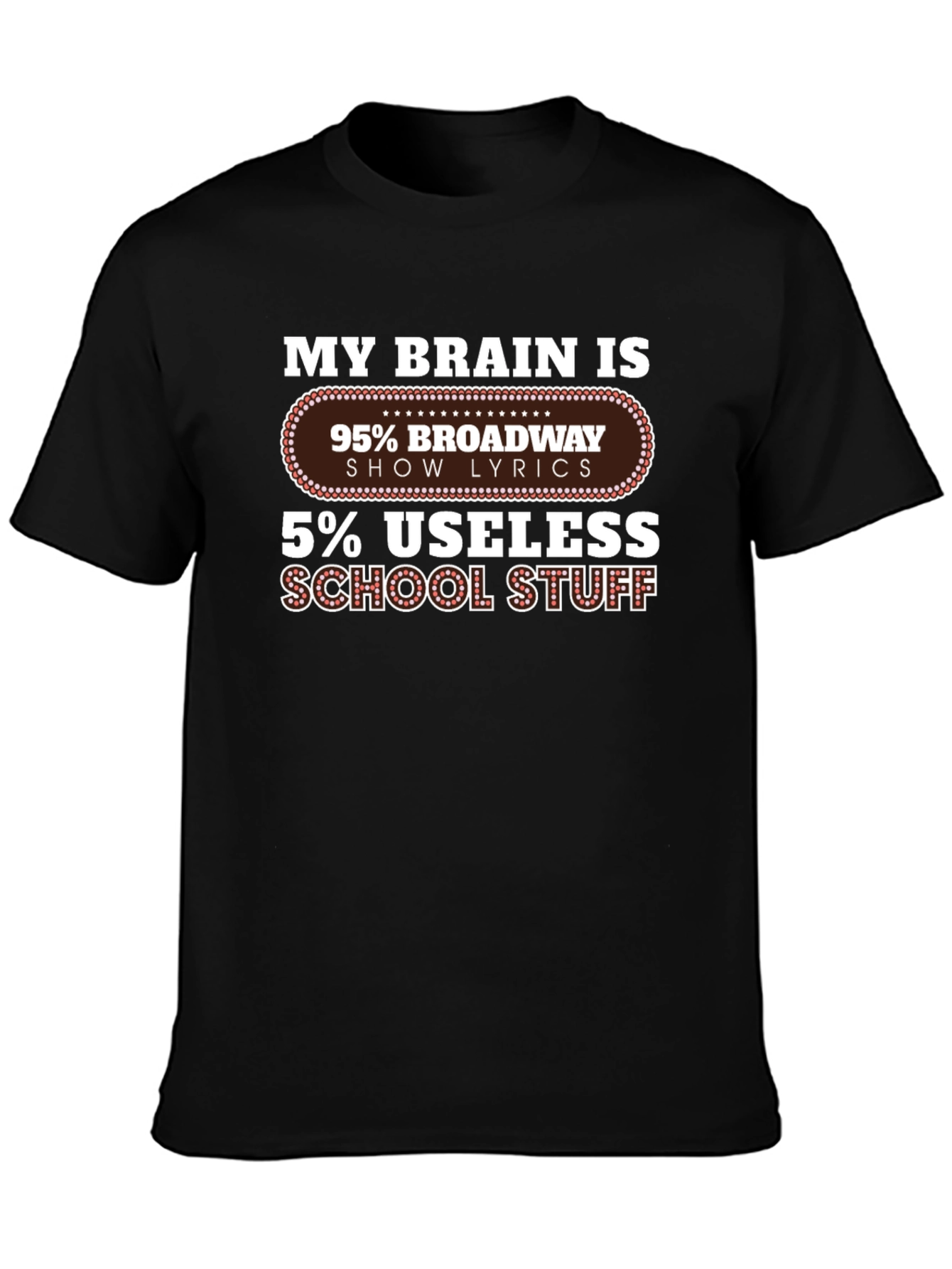 Broadway Lyrics T-Shirt - Show Tune Lovers Tee