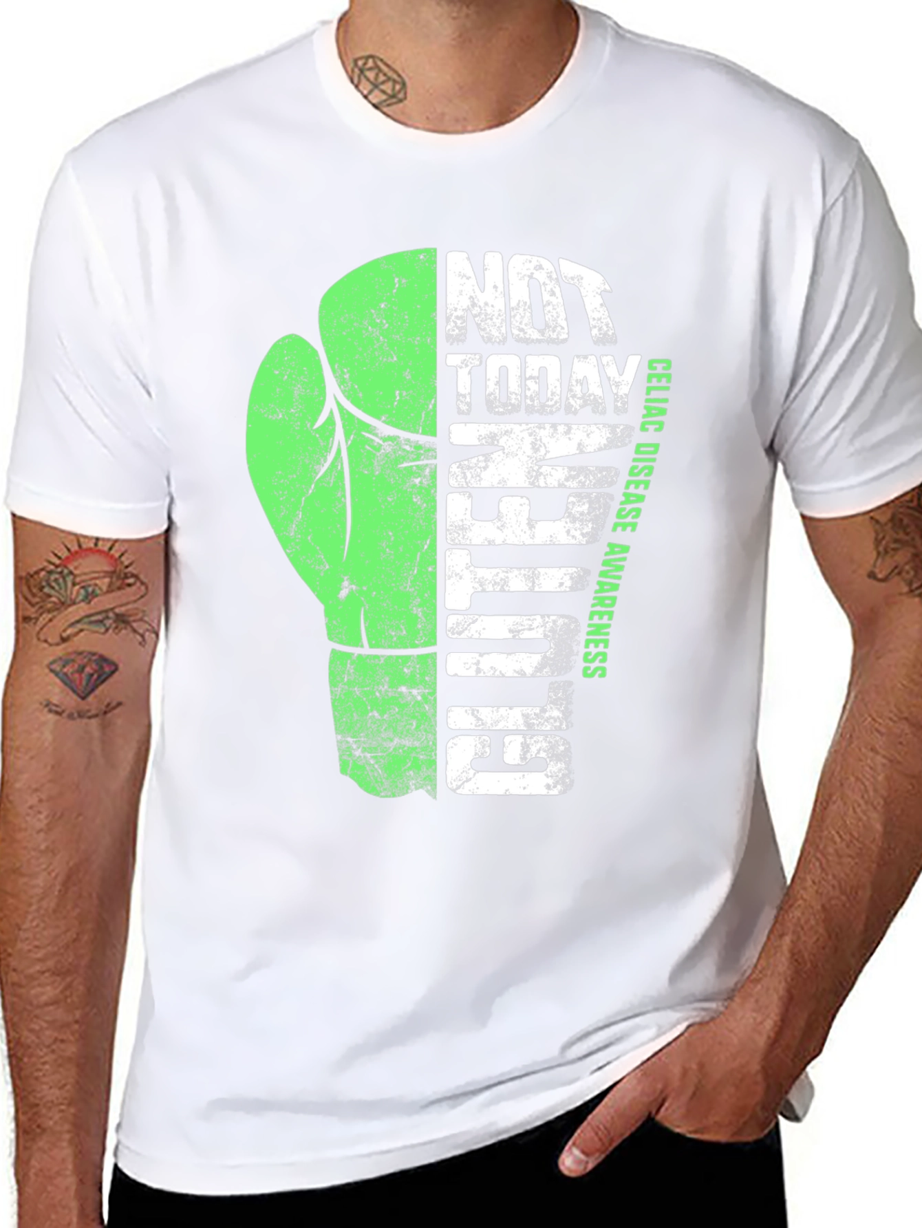 Not Today Gluten Awareness Graphic T-Shirt