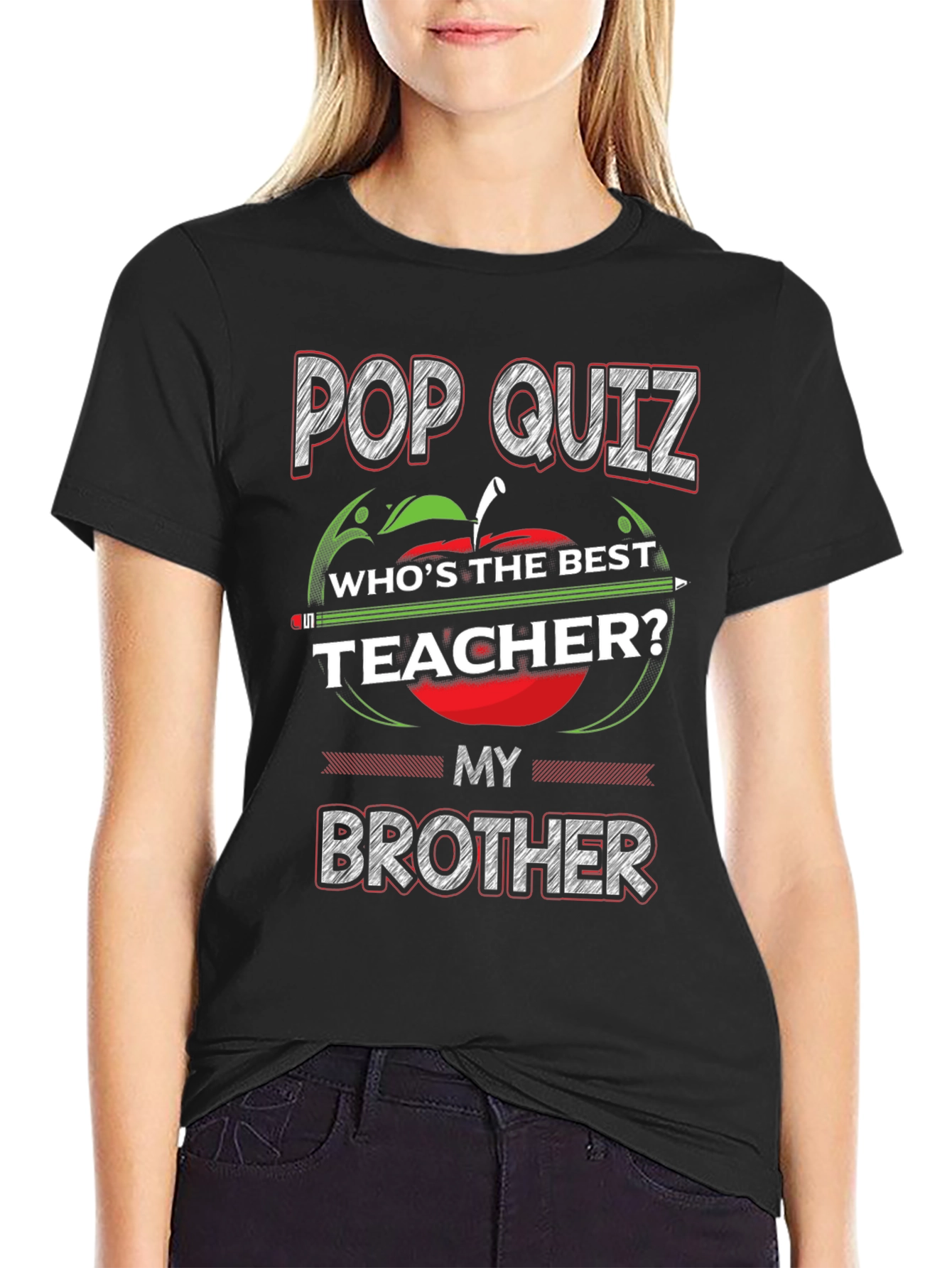 Pop Quiz Brother Teacher T-Shirt