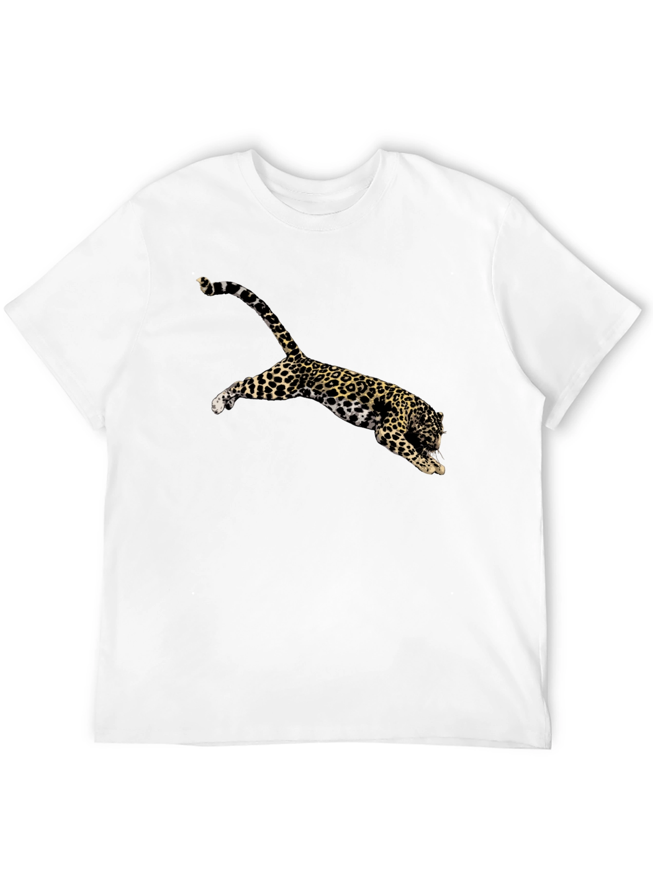 Leopard Print Black T-Shirt