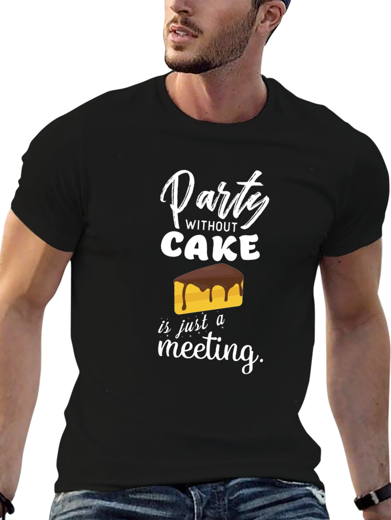 Party Without Cake T-Shirt Funny Foodie Tee